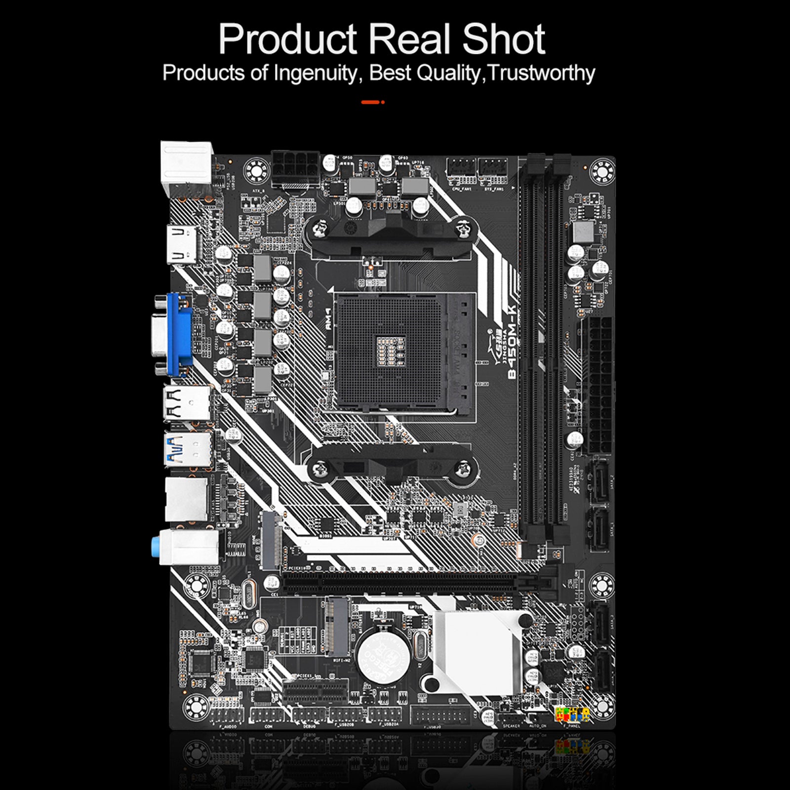 B450M-K Computer Moederbord Desktop DDR4 AM4 CPU WIFI NVME Gigabit netwerkkaart