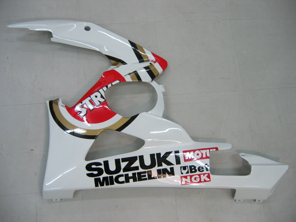 2005-2006 Suzuki GSXR 1000 White & Red Lucky Strike Racing Fairings Generic