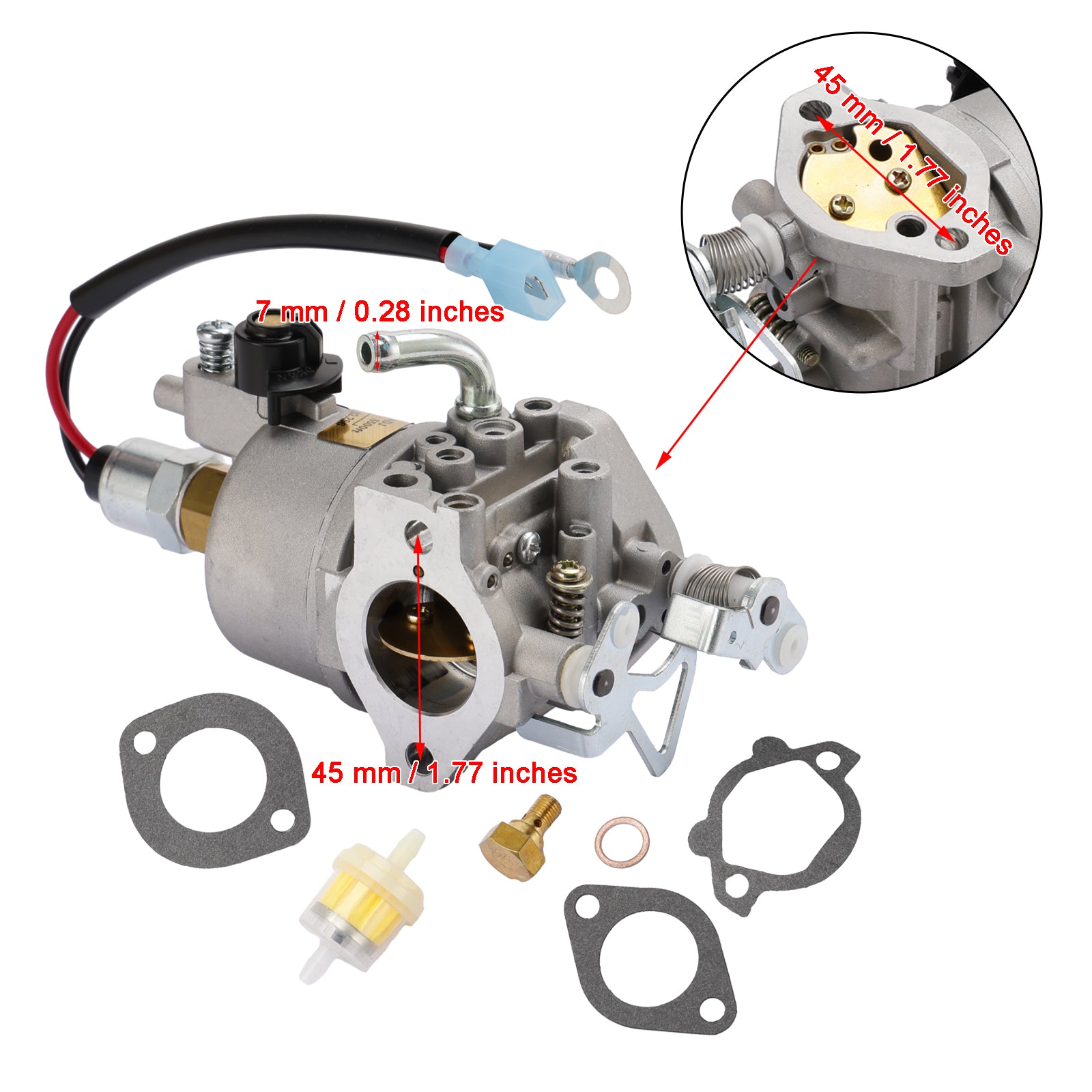 Carburateur Carb geschikt voor Onan Cummins A041D736 A042P619 Microquiet 4000W