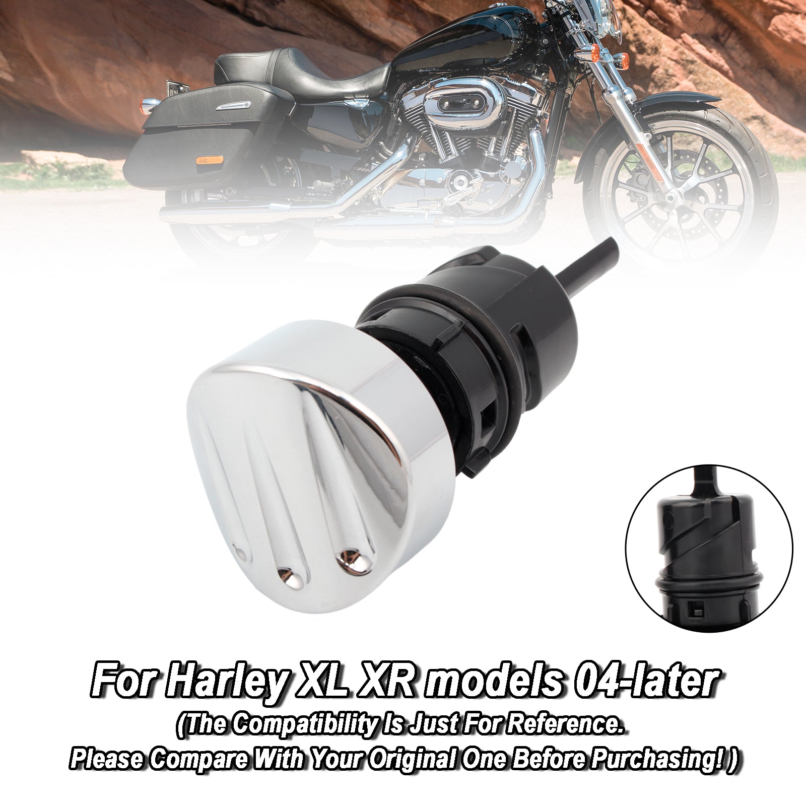 Oliepeilstok Tankdop Plug Voor Sportster XL883 XL1200 2004-2016