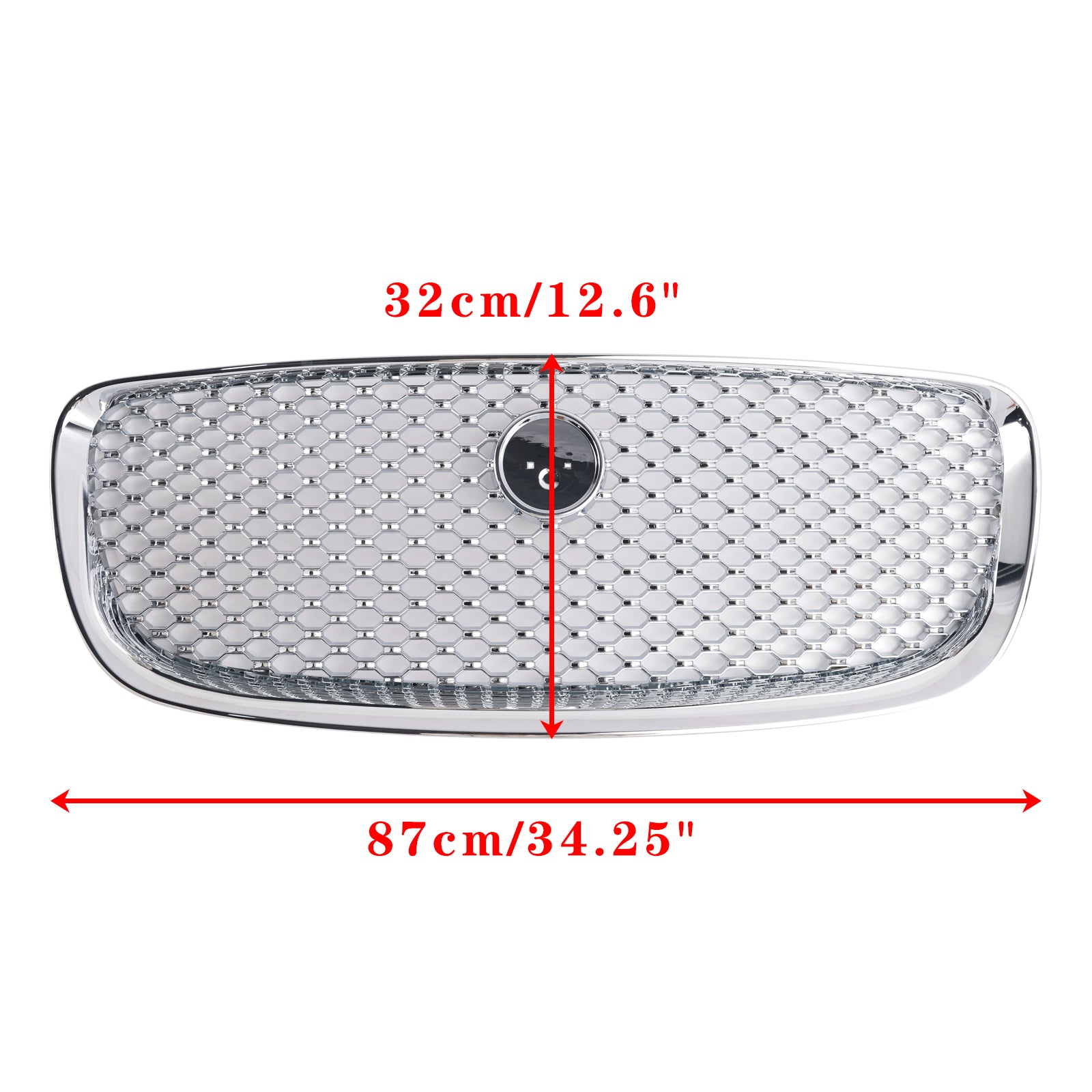 Grade de pára-choque dianteiro cromado jaguar f-pace x761 2016-2020