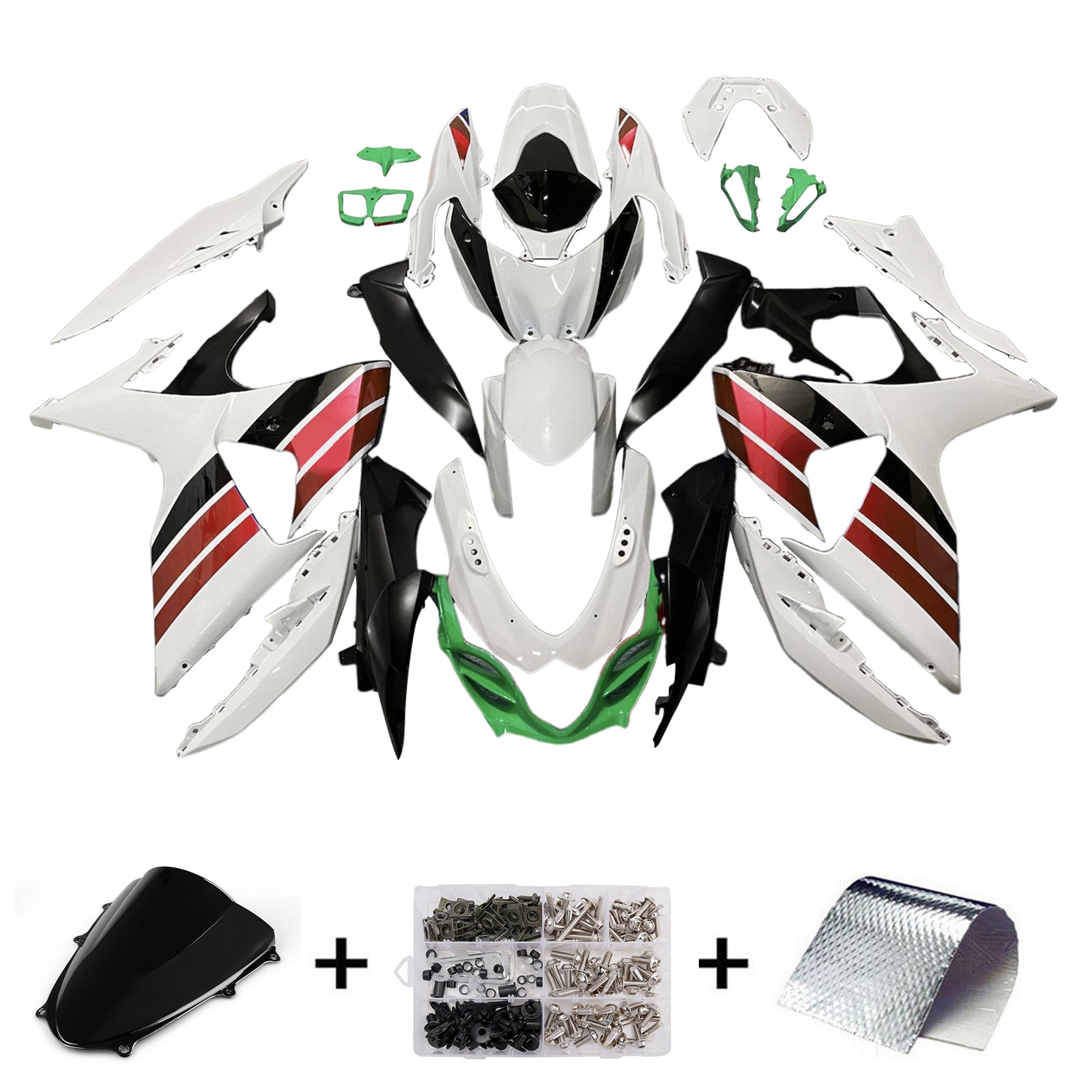 Injeksjon Fairing Kit karosseri plast abs for suzuki gsxr1000 2009-2016 K9
