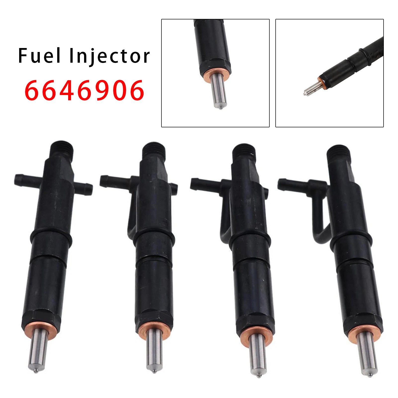 4Pcs Fuel Injector For Mustang Bobcat 843 853 960 2060 Isuzu 4JB1 6646906