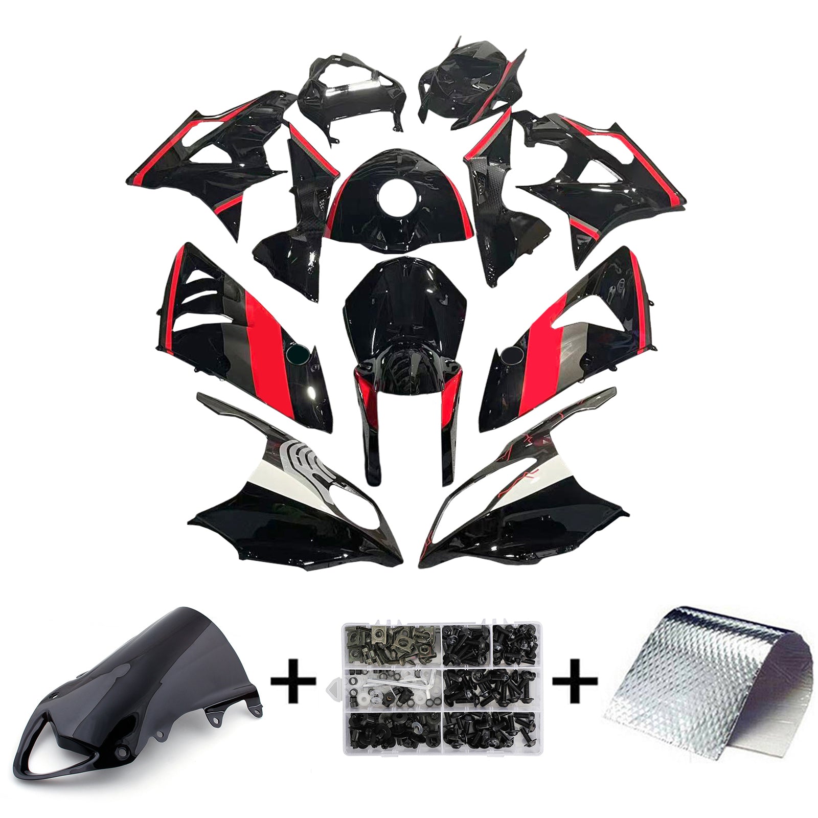Injection Fairing Kit Bodywork Plastic ABS fit For BMW S1000RR 2009-2014