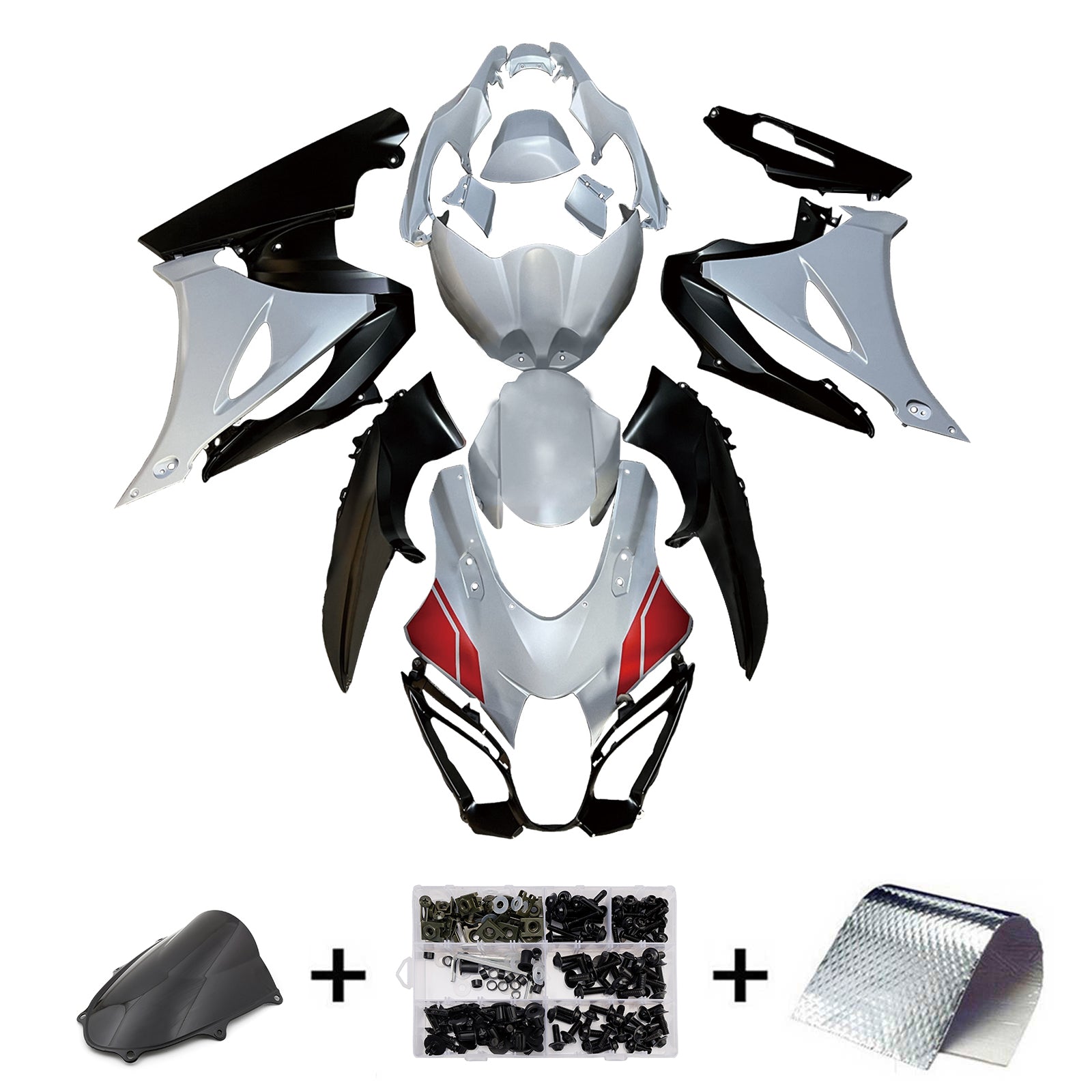 2017-2025 Suzuki GSXR1000 K17 Kit de carenagem de injeção de injeção Plástico ABS #101