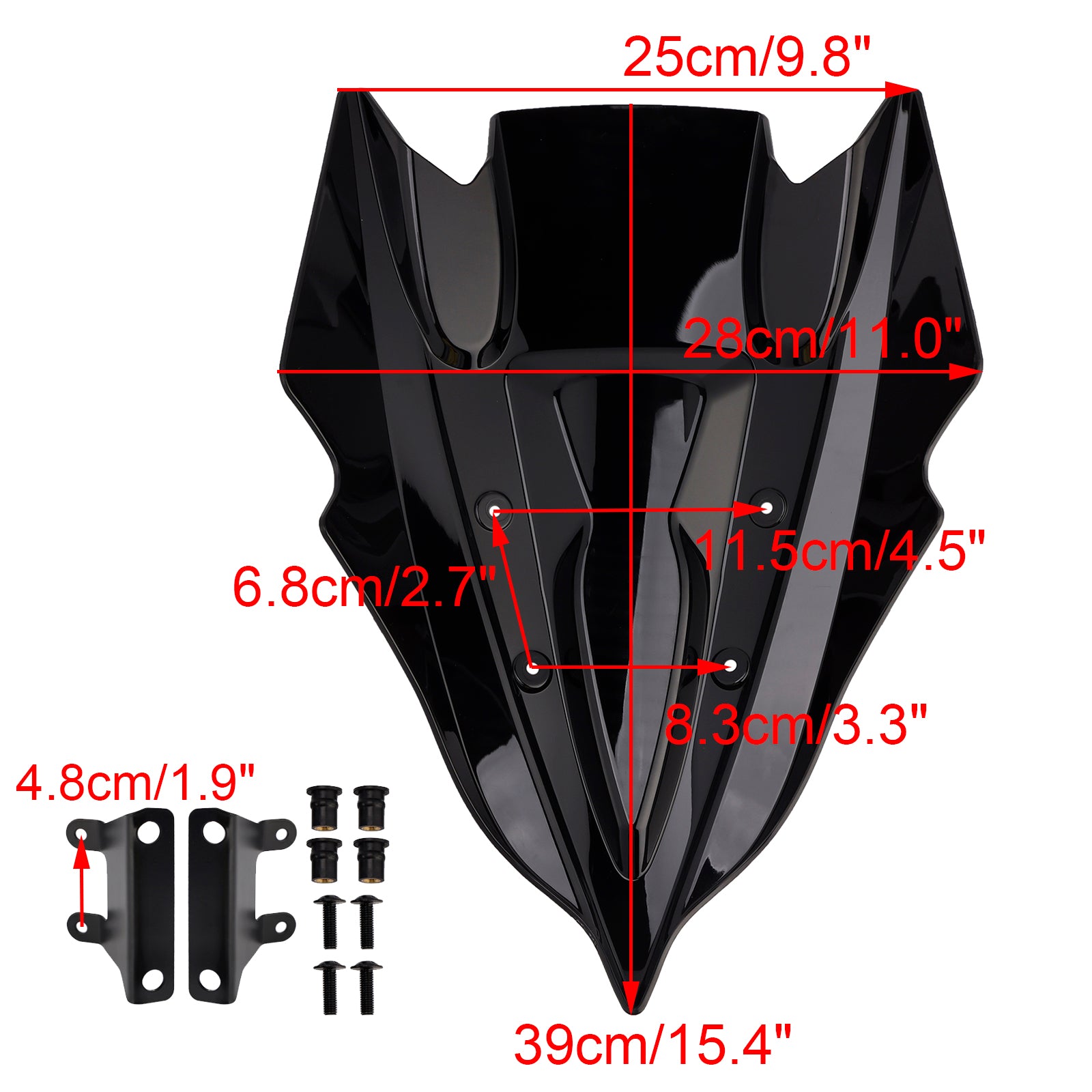 Parabrisas Parabrisas para KAWASAKI Z500 2024-2025
