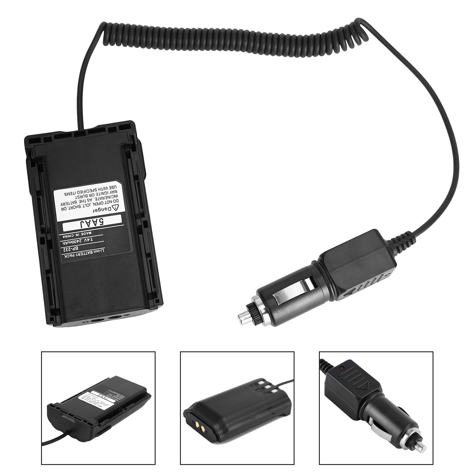 Adaptateur d'éliminateur de batterie de chargeur de voiture Bp232, pour Radio Icf4160 F4161 F4011 F43Gt