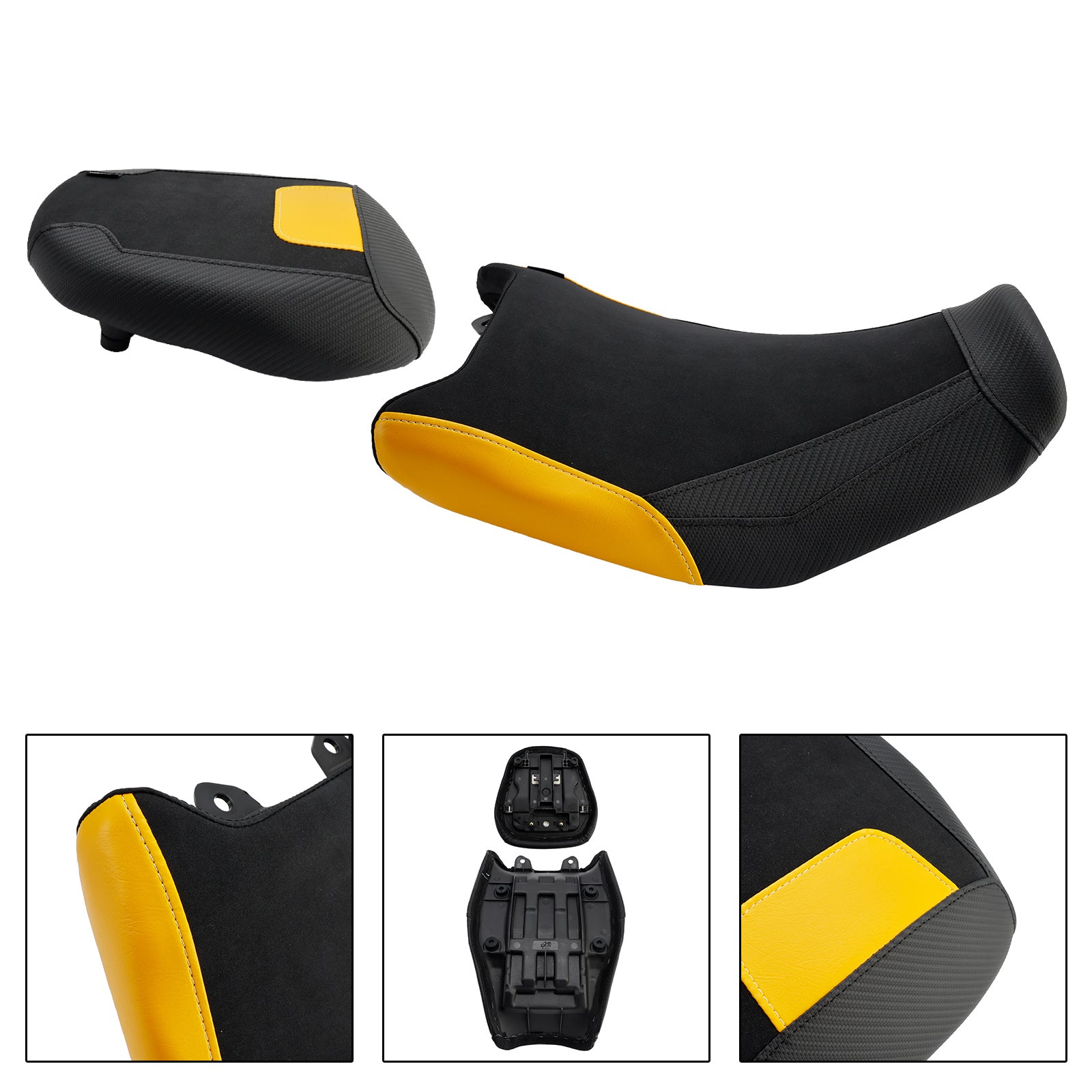 Driver&Passenger Seat Lower Cushion Yellow For Suzuki V-Strom250Sx 2024-2025