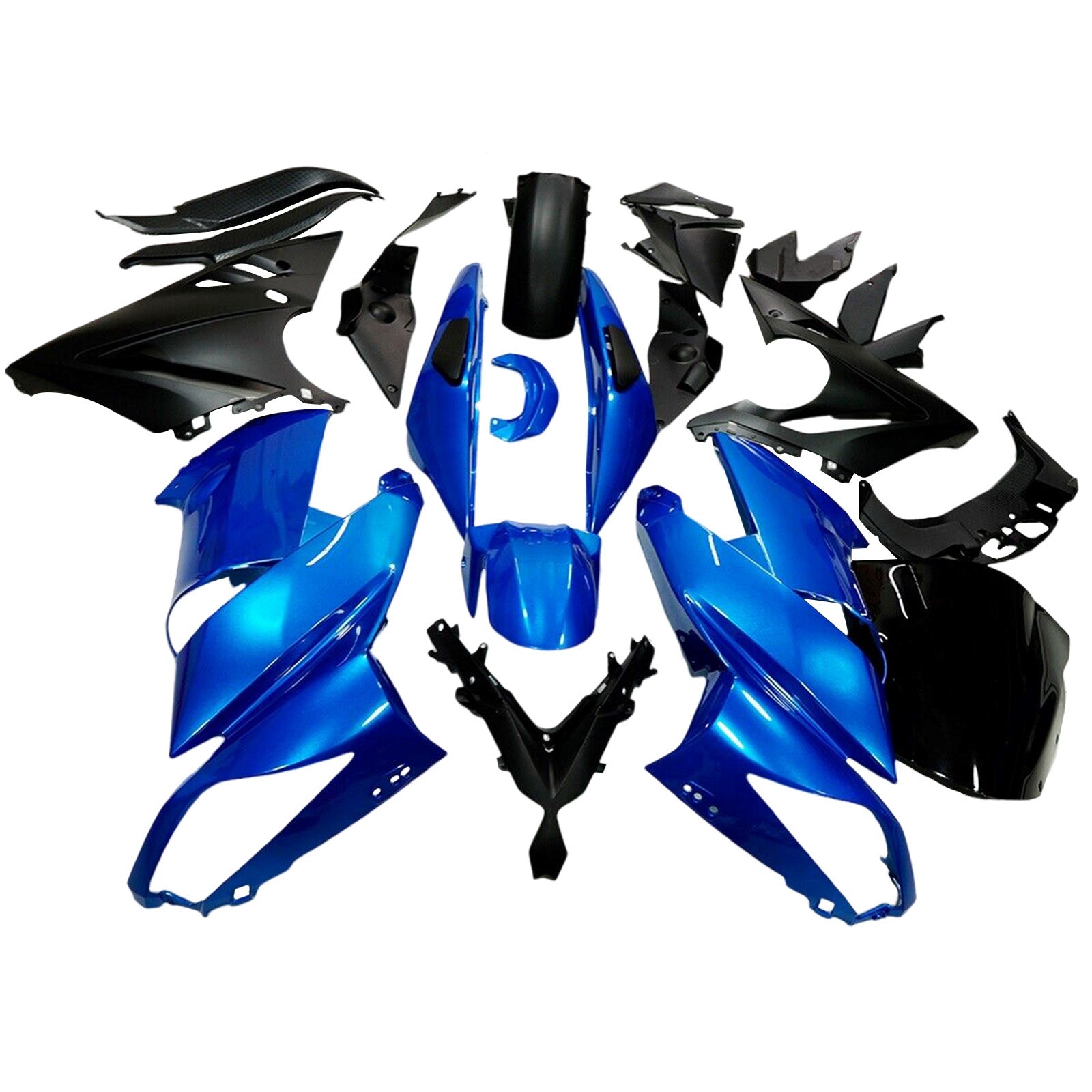 2009-2011 Kawasaki Ninja 650 ER-6F EX650 Injection Fairing Kit Plastic