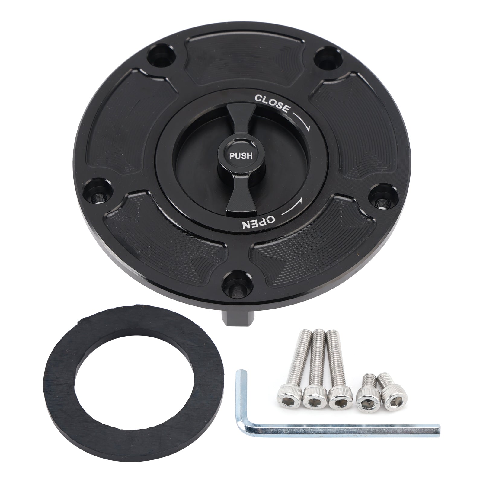 Bouchon de remplissage de carburant sans clé noir CNC, pour CFMoto 300 450 SS NK 700CL-X 800 NK 22-25