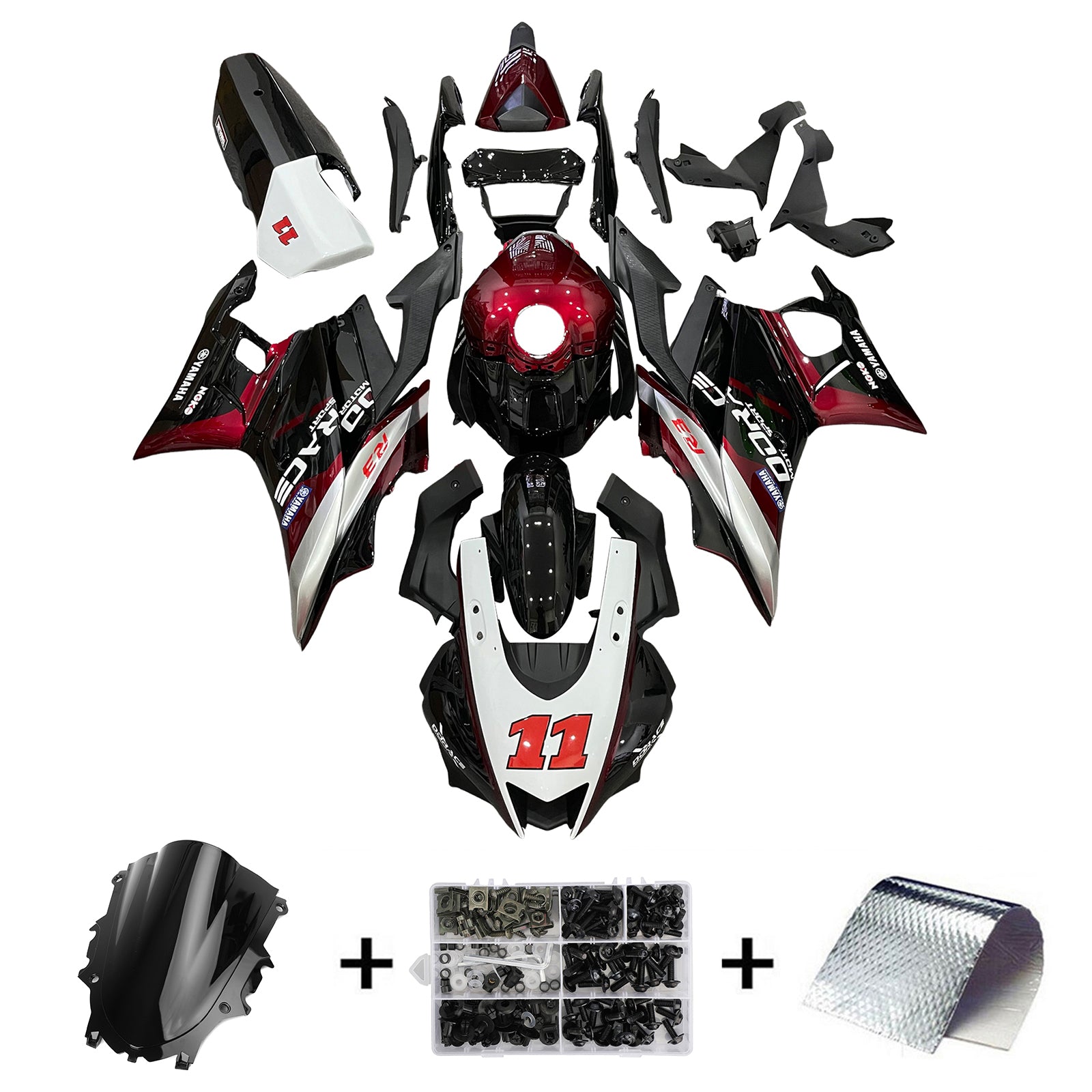 2022-2023 Yamaha YZF-R3 R25 Injection Fairing Kit Bodywork Plastic ABS