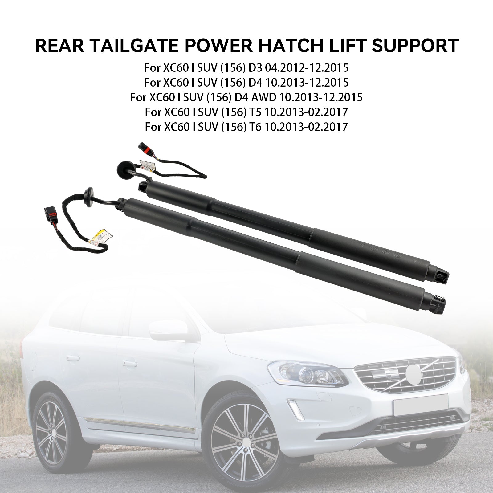 2PCS Power Liftgates Lift Support 31386705 31386706 Fit Volvo XC60 T5 T6 2013-2017