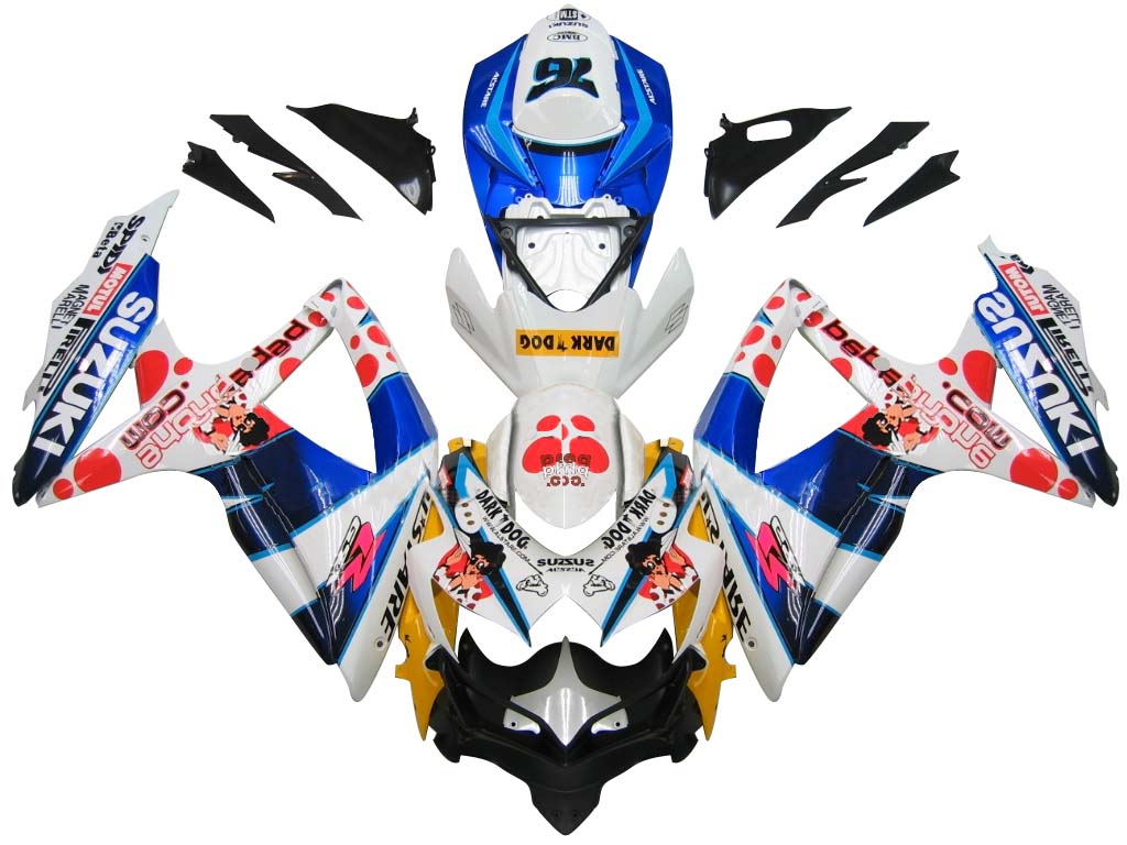 2008-2010 Suzuki GSXR 600 750 Multi-Color Pepephone Racing Fairings genéricos