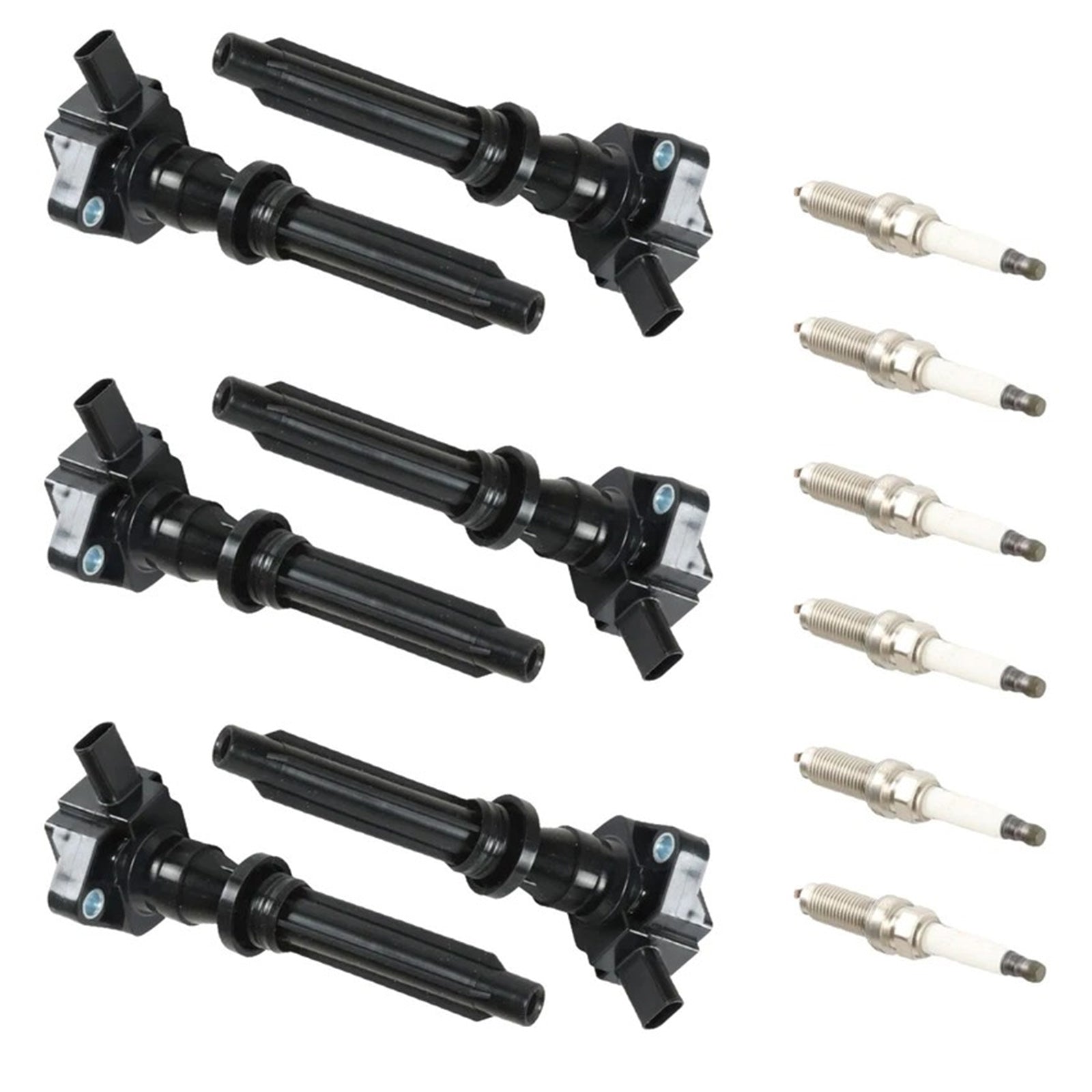 6 Ignition Coils Spark Plugs UF730 For Land Rover Discovery 2017-2020