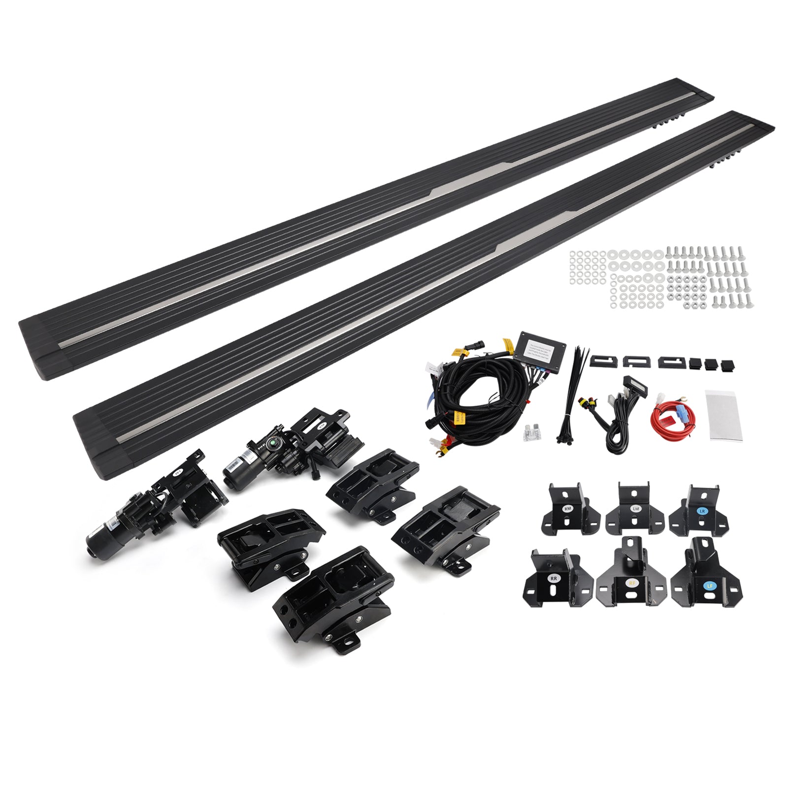 For Ford Ranger T7/T8 2020 Electric Power Running Boards with LED Truck Step Lights