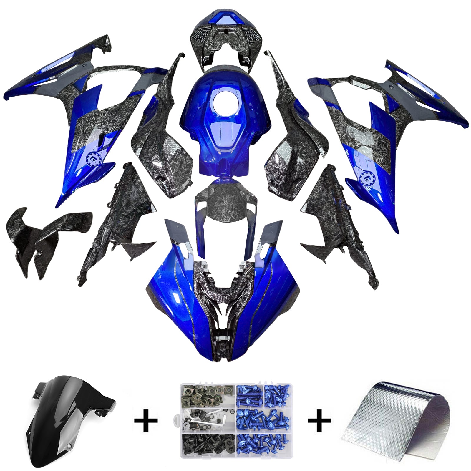 2019-2022 BMW M1000RR S1000RR INJECTION KIT FAIRING KIT BODLOW ABS PLASTIQUE