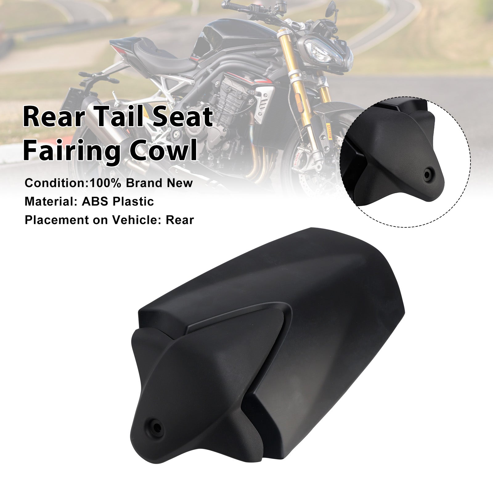 Couvercle de carénage de siège arrière pour Speed ​​Triple 2021 RS 2024 – 1200