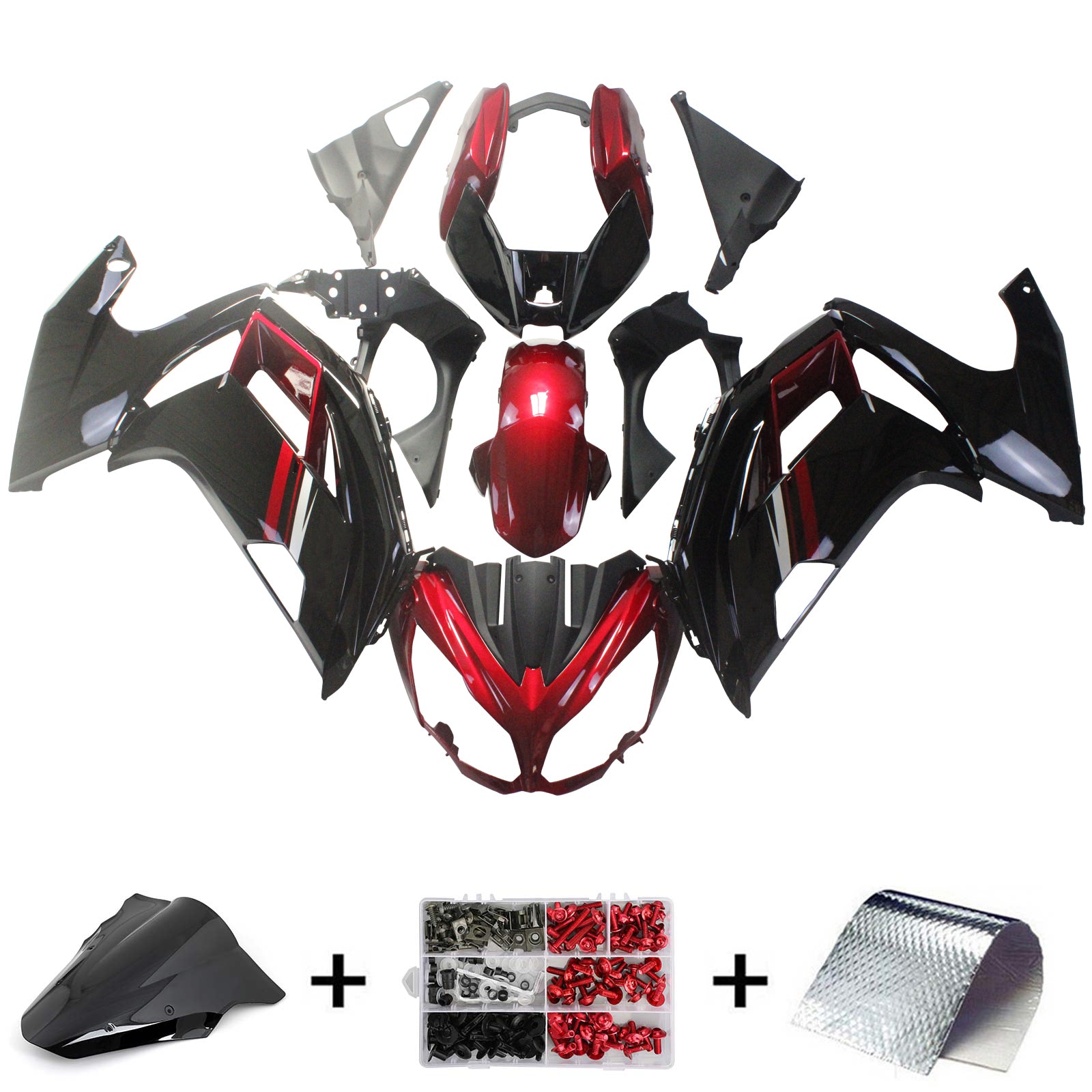 Injection Fairing Kit Bodywork Plastic ABS fit For Kawasaki ER6F Ninja650 2012-2016