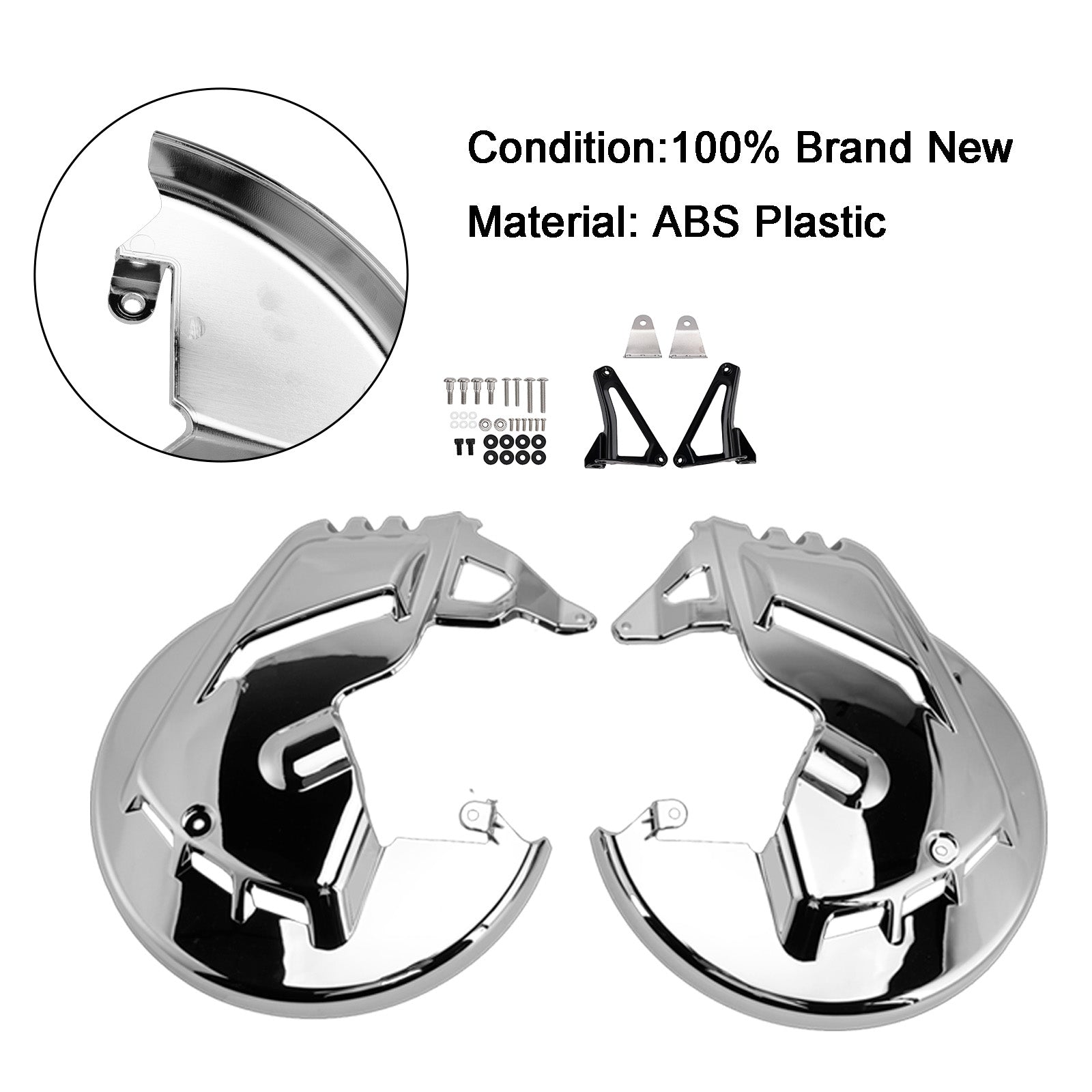 Front Brake Disc Rotor Covers For Honda Goldwing GL1800 F6B 01-15