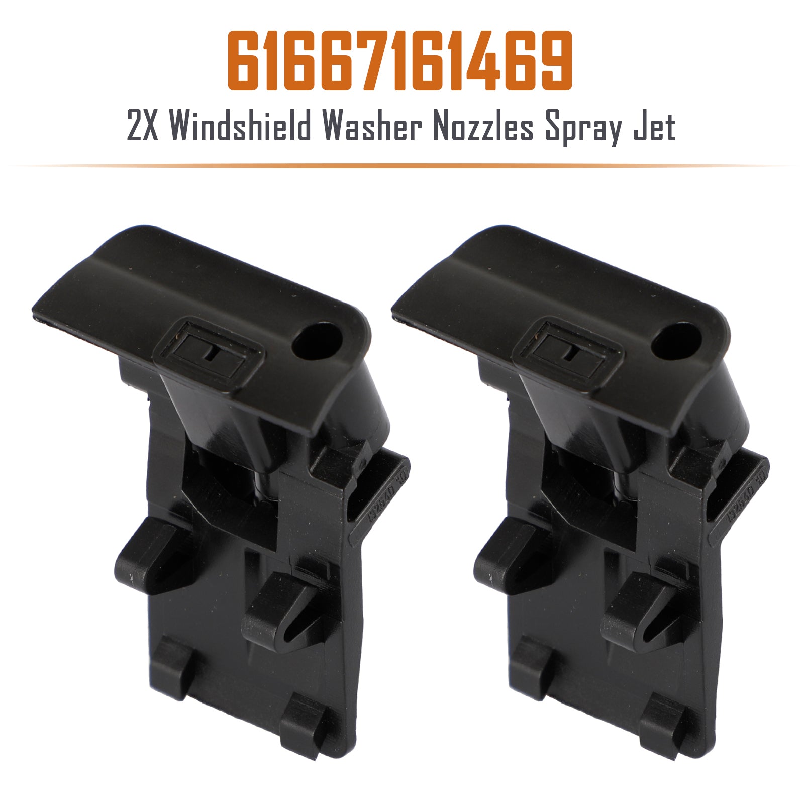 2X Windshield Washer Nozzles Spray Jet for BMW X5 E70 06-10 61667161469