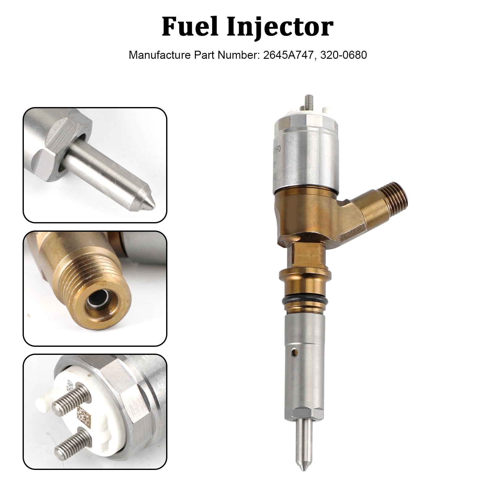 1 STKS Brandstofinjector 2645A747 Fit KAT Fit Caterpillar Perkins C6.6 320-0680