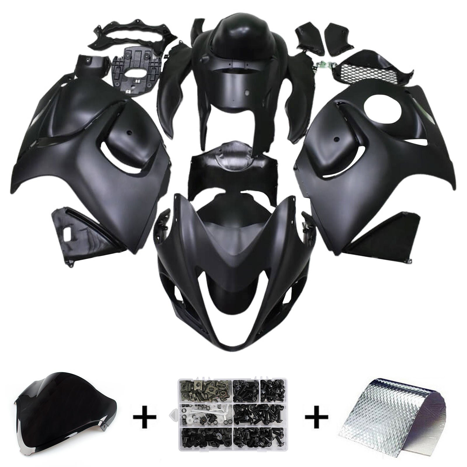 Kit de carénage d'injection Suzuki Hayabusa GSX1300R 2008-2020, carrosserie en plastique ABS