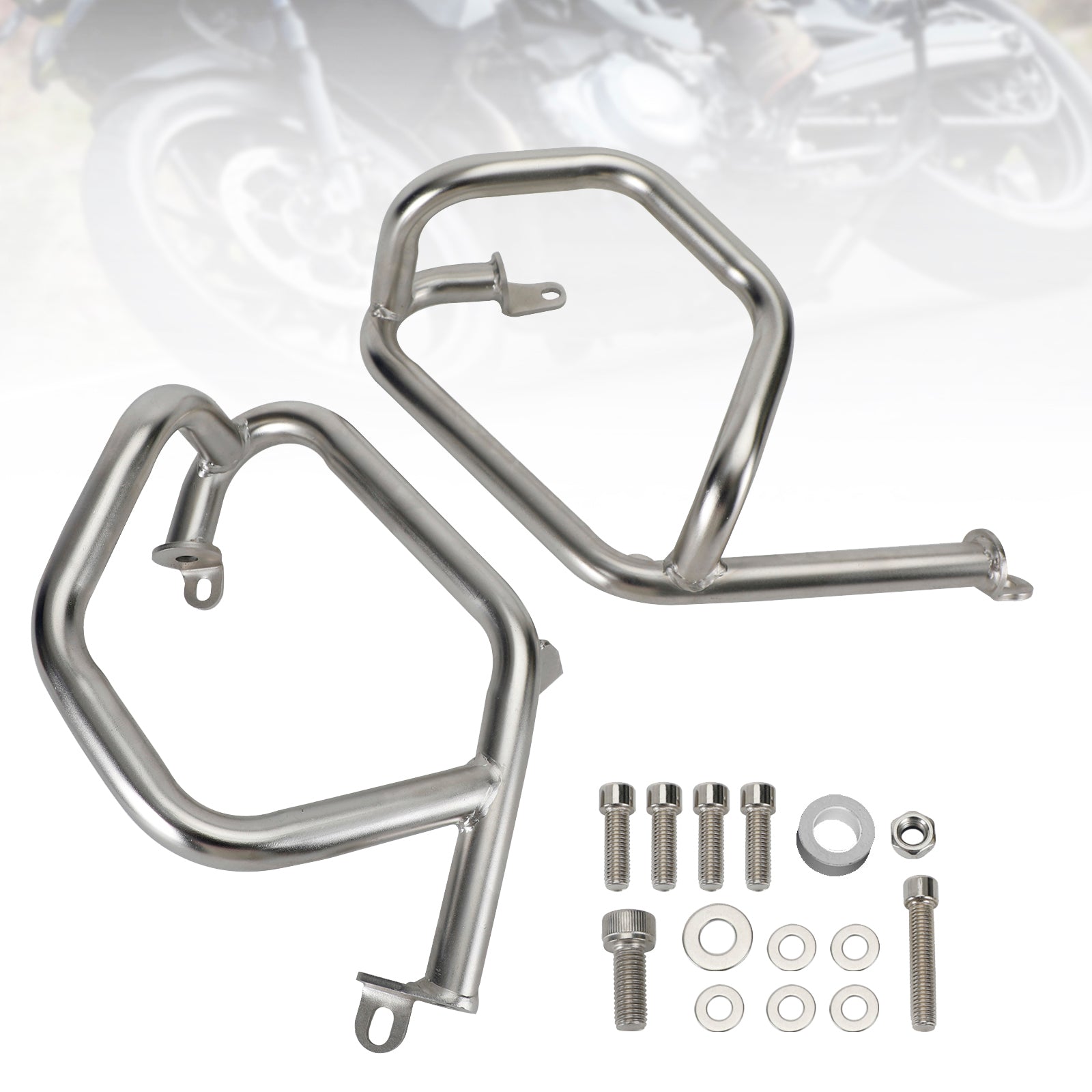 Lower Engine Guard Frame Crash Bar Steel Silver Fit For Bmw F750Gs F850Gs 18-22