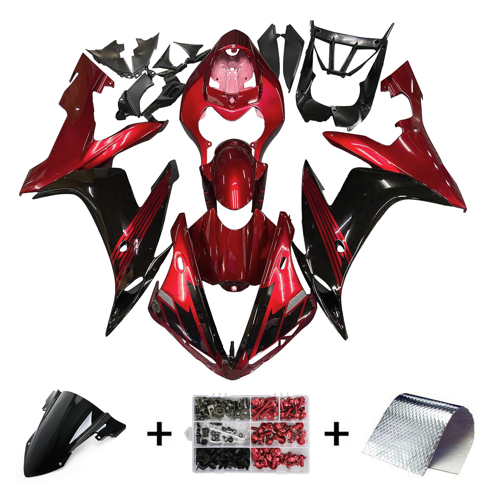 Injection Fairing Kit Bodywork Plastic ABS fit For Yamaha YZF 1000 R1 2004-2006