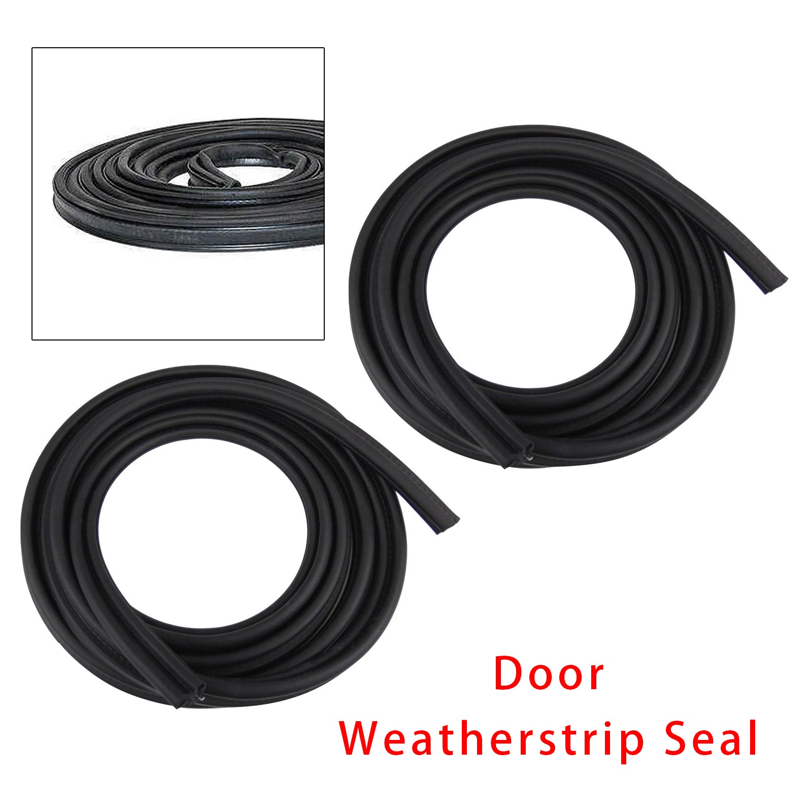 2Pcs Front Left+Right Door Weatherstrip Seal For Chevy Colorado S10 GMC Sonoma