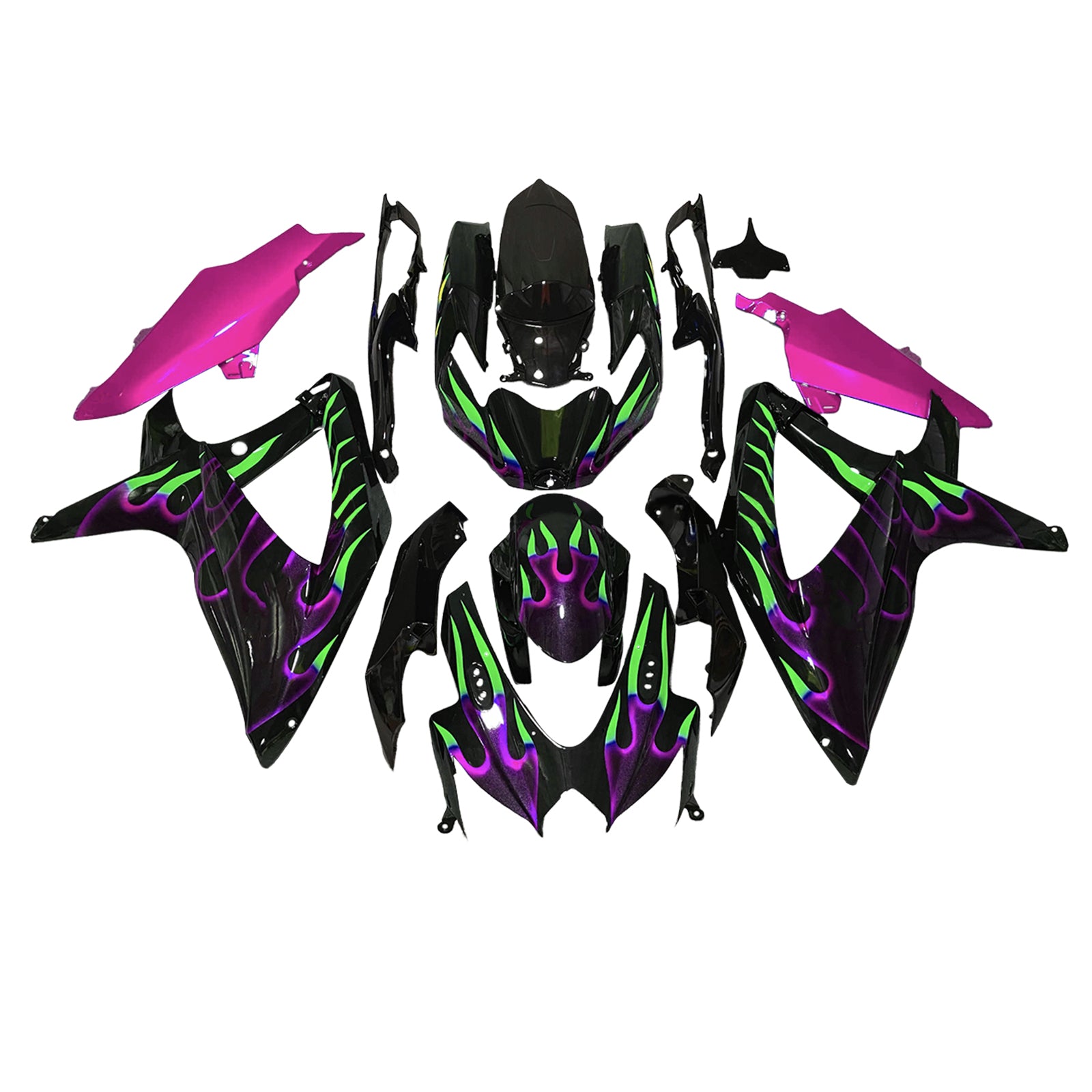 Kit de carenagem injeção Absos de plástico para Suzuki GSXR 600/750 2008-2010 K8