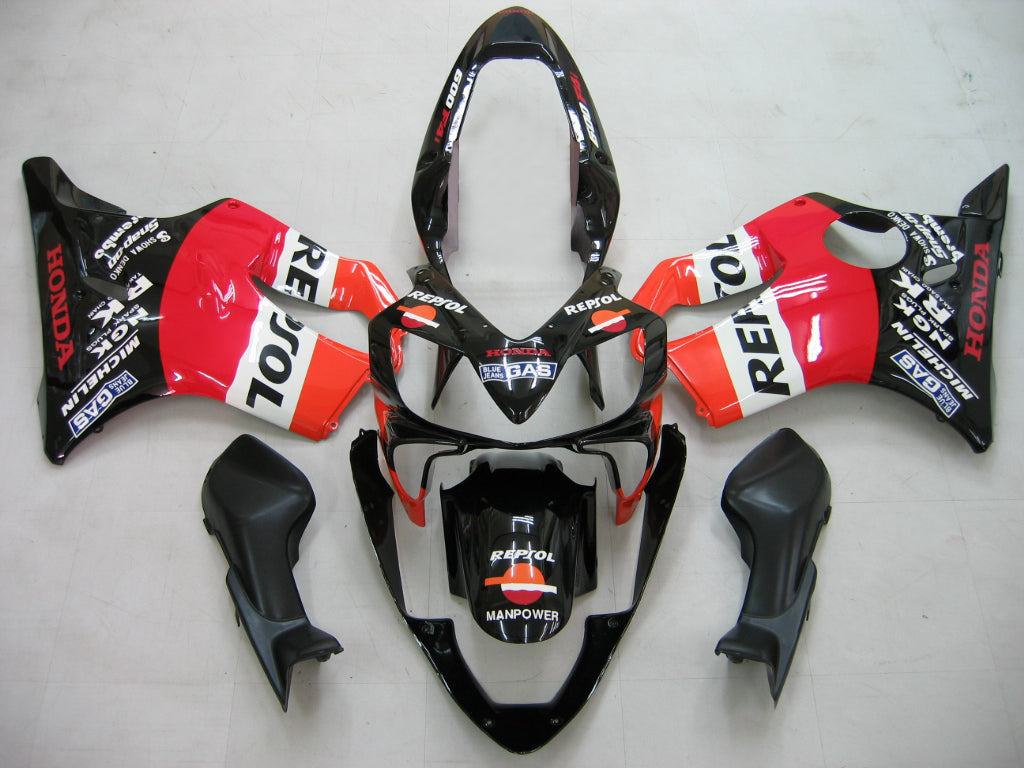 2004-2007 Honda CBR 600 F4i Black Repsol Racing Fairings Generic