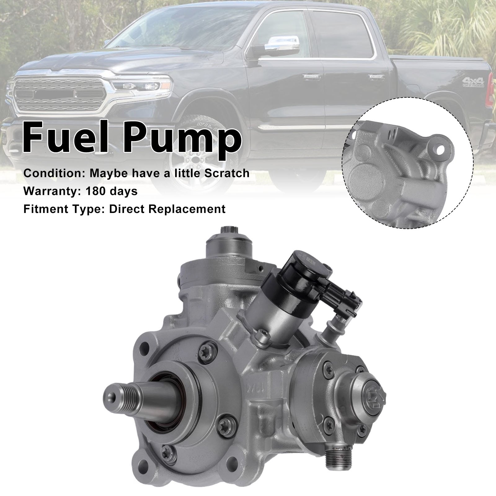 High Pressure Fuel Pump 68211269Aa Fit Dodge Ram Ecodiesel 3.0L 2014-2019