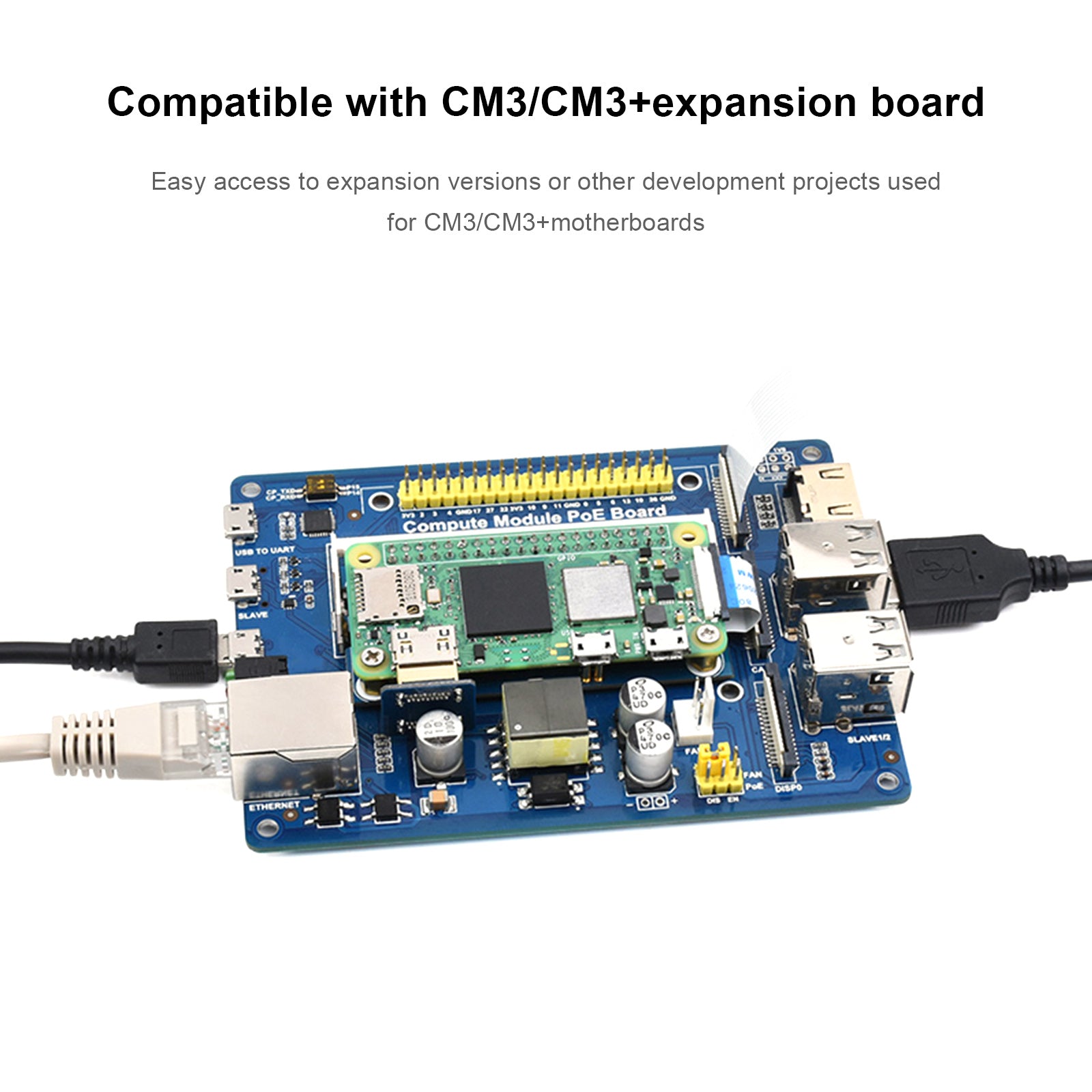 2W til CM3 utvidelseskort Raspberry Pi CM3 Core Board alternativt adapterkort