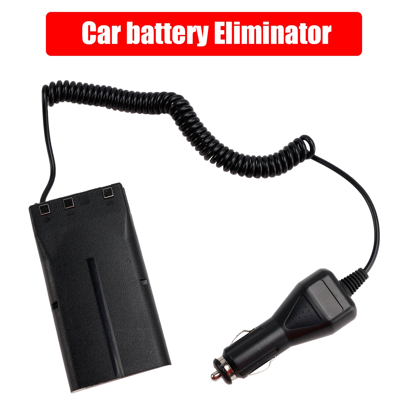 Car Charger Battery Eliminator Adapter For TK-480 TK-385 TK-280 TK-290 TK-380