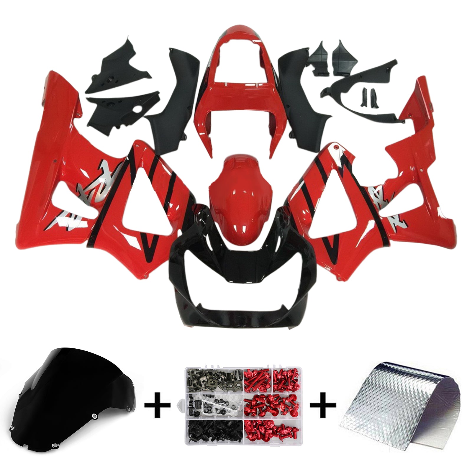 2000-2001 Honda CBR929RR Kit de carénage d'injection carrosserie plastique ABS