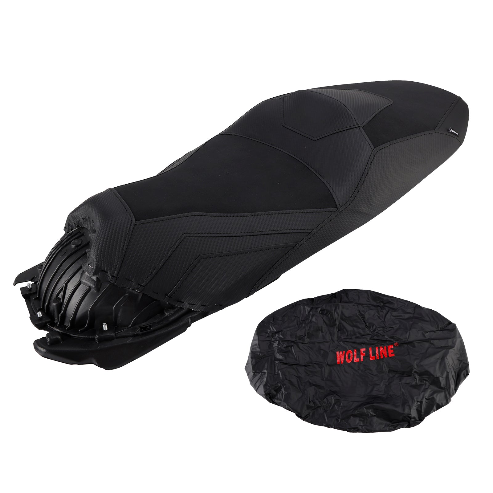 Reemplace el asiento del pasajero delantero y trasero para Honda Adv350 Adv 350 22-25 Rojo