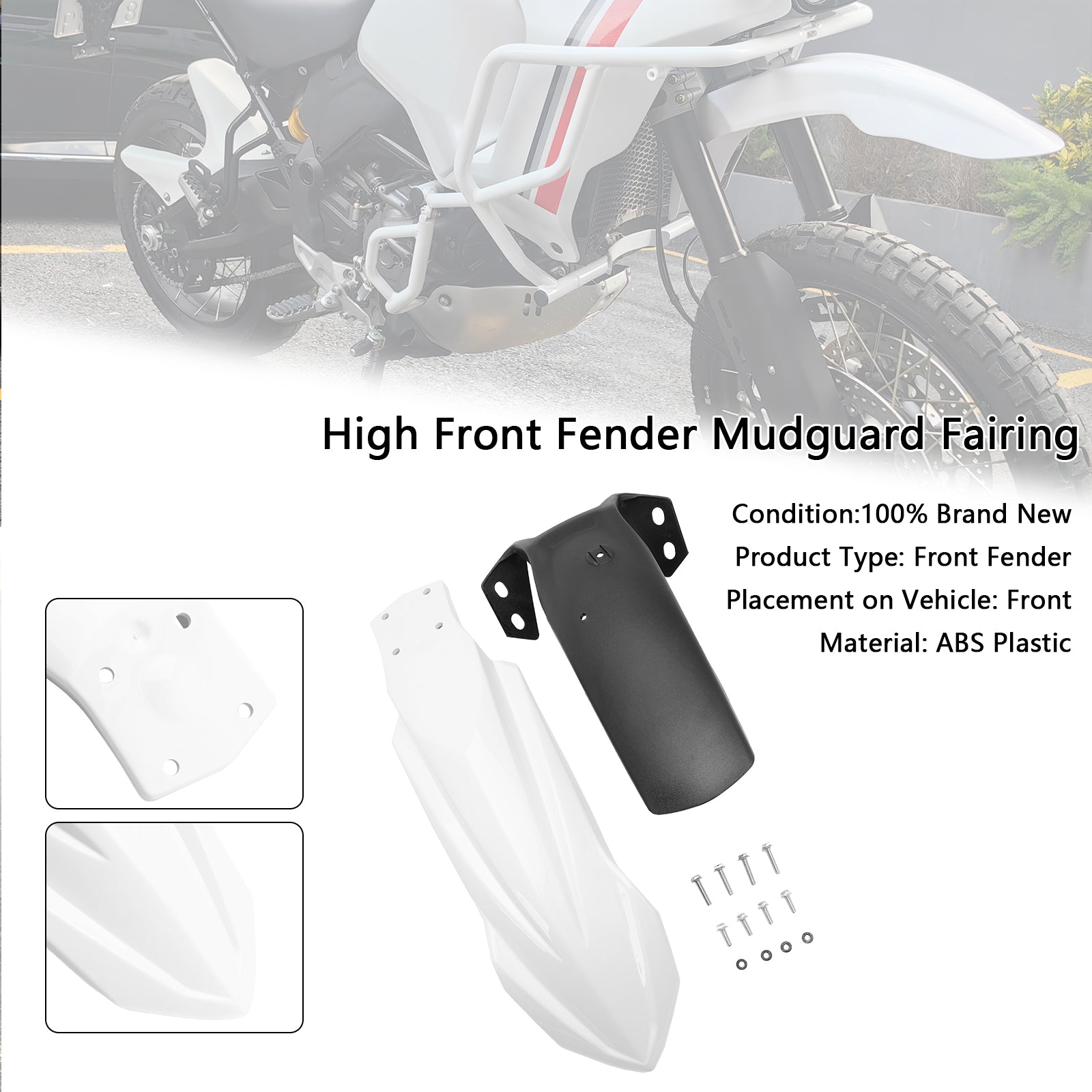 High Front Fender Mudguard Fairing For Yamaha Tenere 700 2019-2024