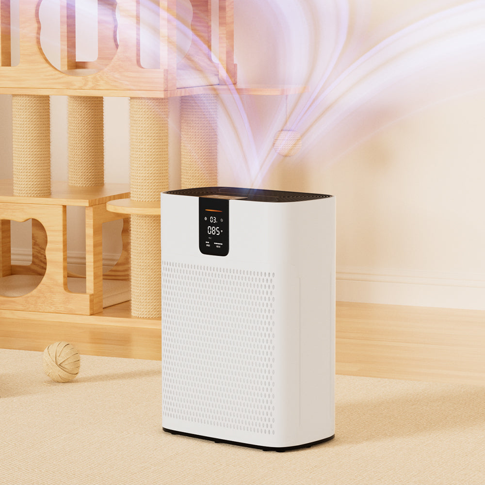 Smoke HEPA Air Purifier 15dB Quiet Sleep Mode. Smart Air Purifiers with App for Pet Hair Odor Dander Air Purifier for Home Bedroom Large Room Up to 2400 Ft2, Office Dust with 2 Filters