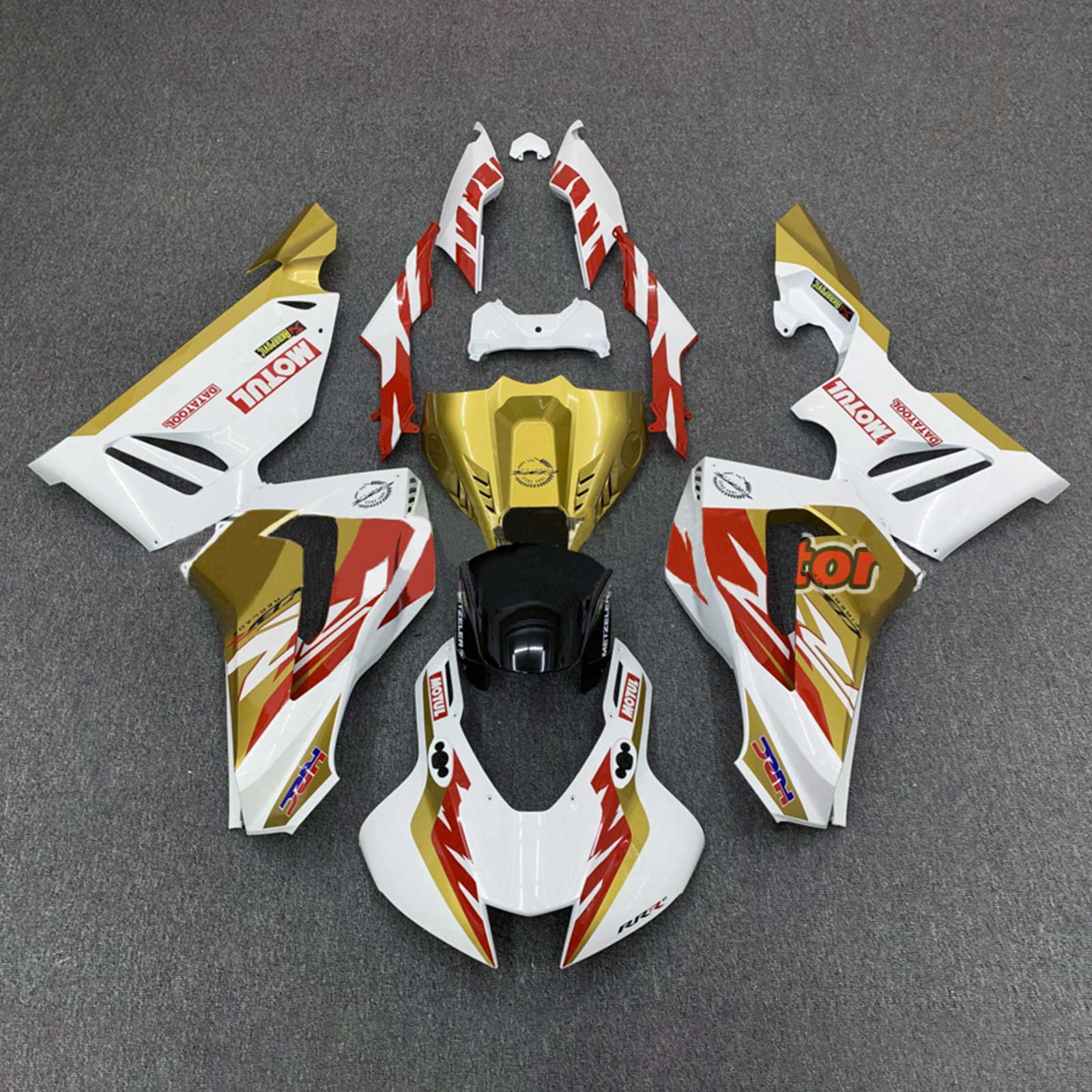 2020-2025 Honda CBR1000RR-R-injektionsmässa kit Kroppsarbete Plast ABS #108