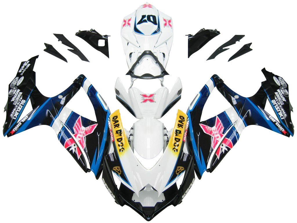 2008-2010 Suzuki GSXR 600 750 meerkleurige Brux Racing stroomlijnkappen algemeen