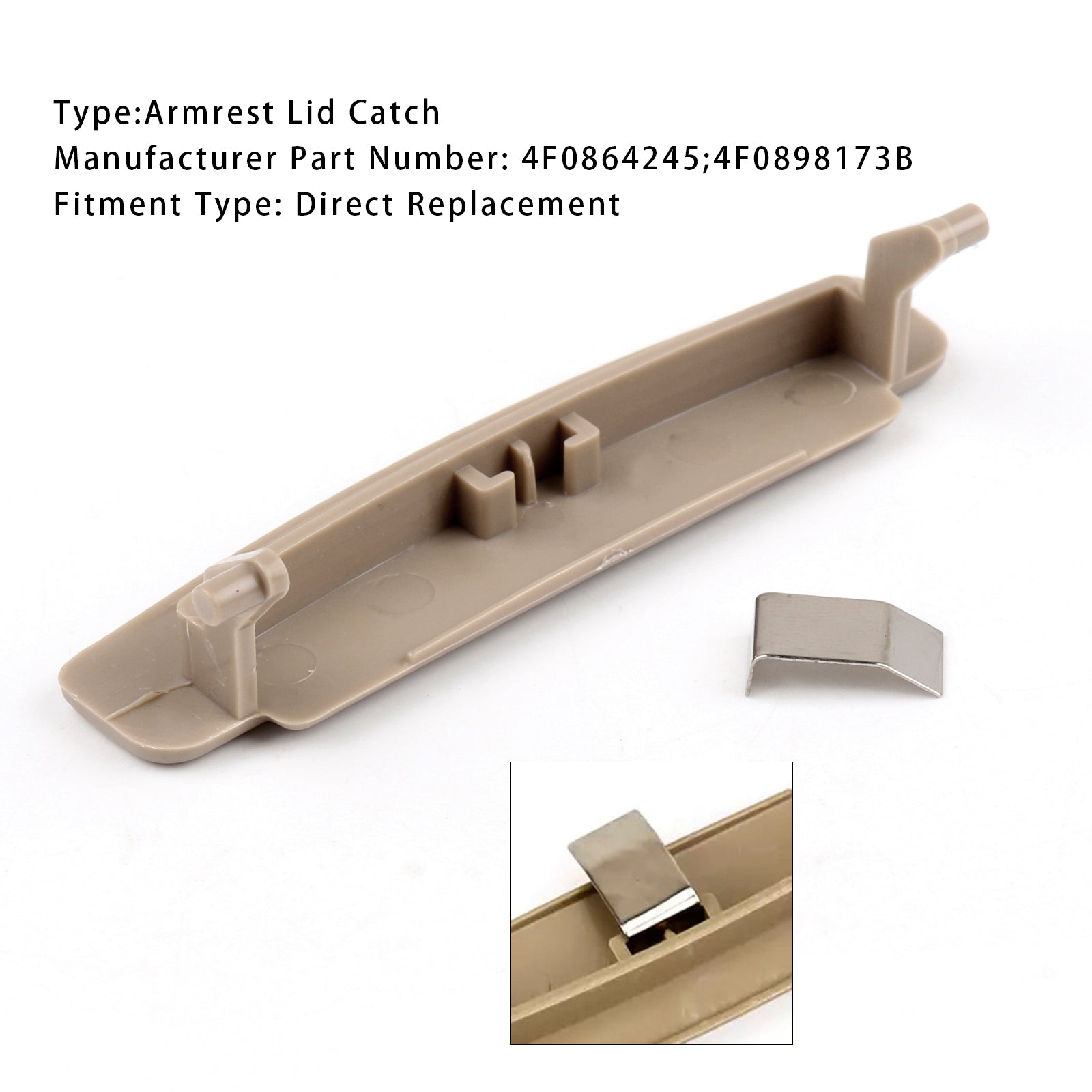 2005-2011 Audi A6 C6 béžová konzolová centrum lakťové lakťové lakť 4f0864245