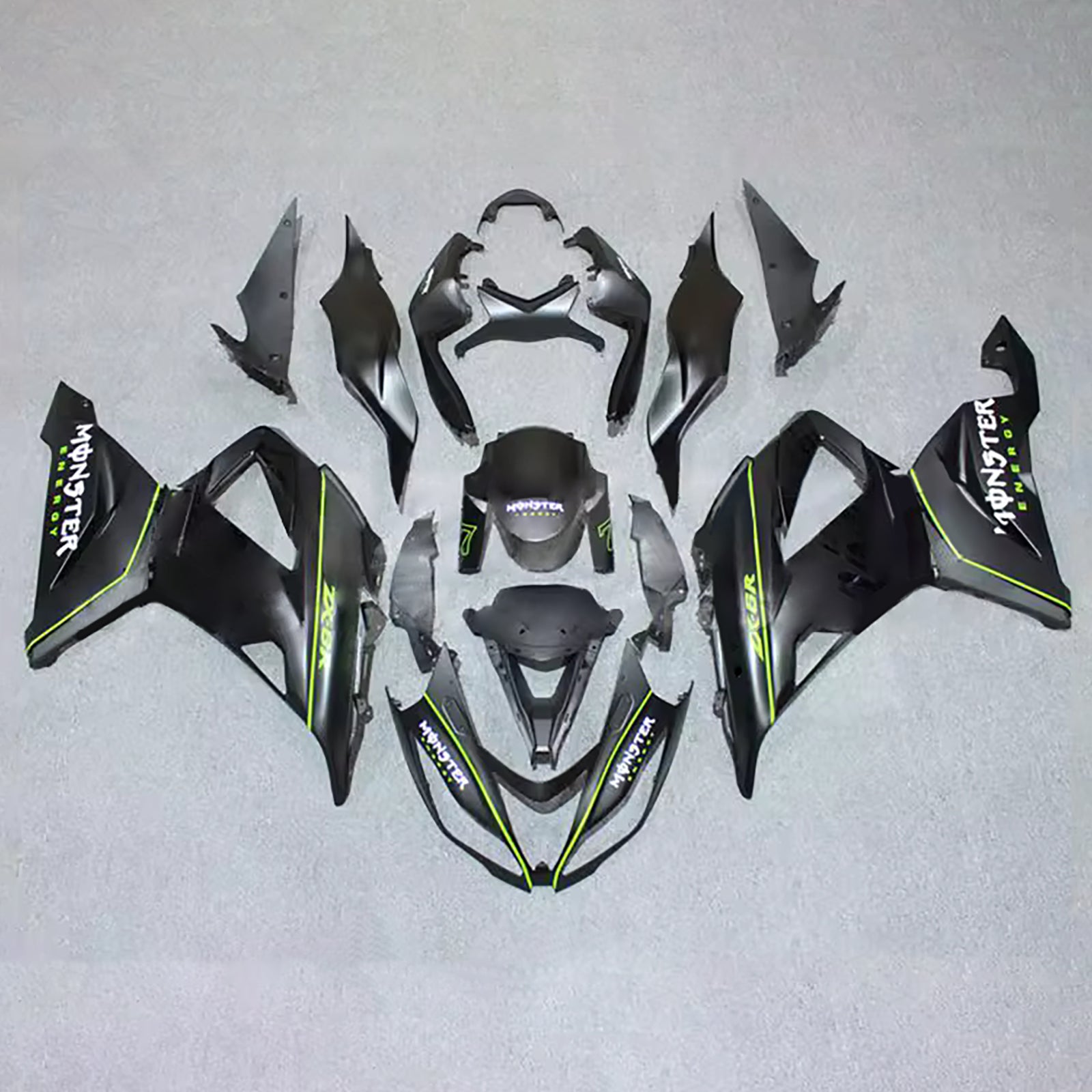Injection Fairing Kit Bodywork Plastic ABS fit For Kawasaki ZX6R 636 2013-2018