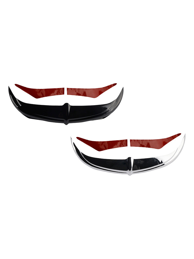 Bat Brow Batwing Fairing Accent Trim For Electra Street Glides Trikes 96-13