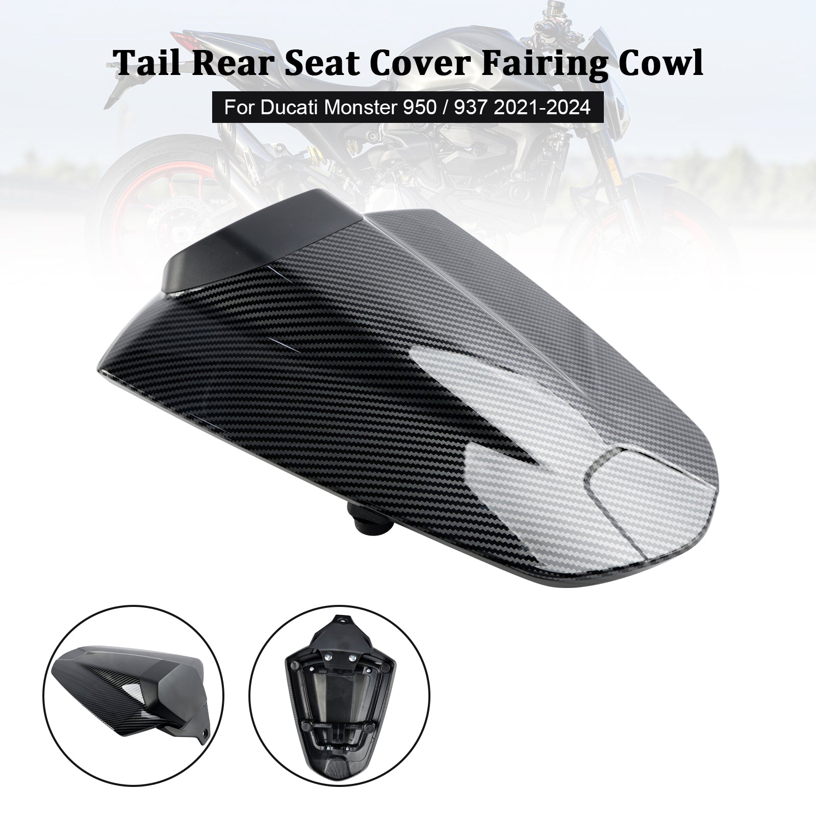 2021-2024 Ducati Monster 950 937 Tail Rear Seat Cover Fairing Cowl