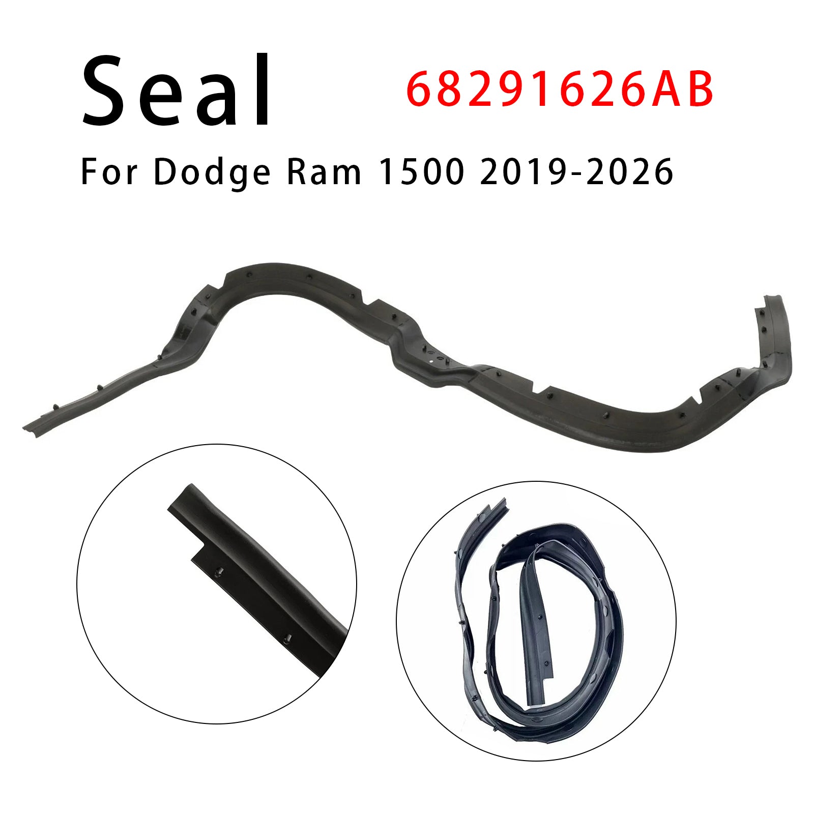 Hood Seal Weather Strip 68291626AB For Dodge Ram 1500 2019-2026