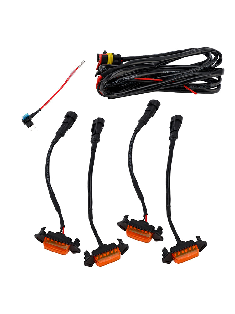 2016-2023 Toyota Tacoma Lens Amarelo Ambar grade frontal LED Kit LED PT228-35170