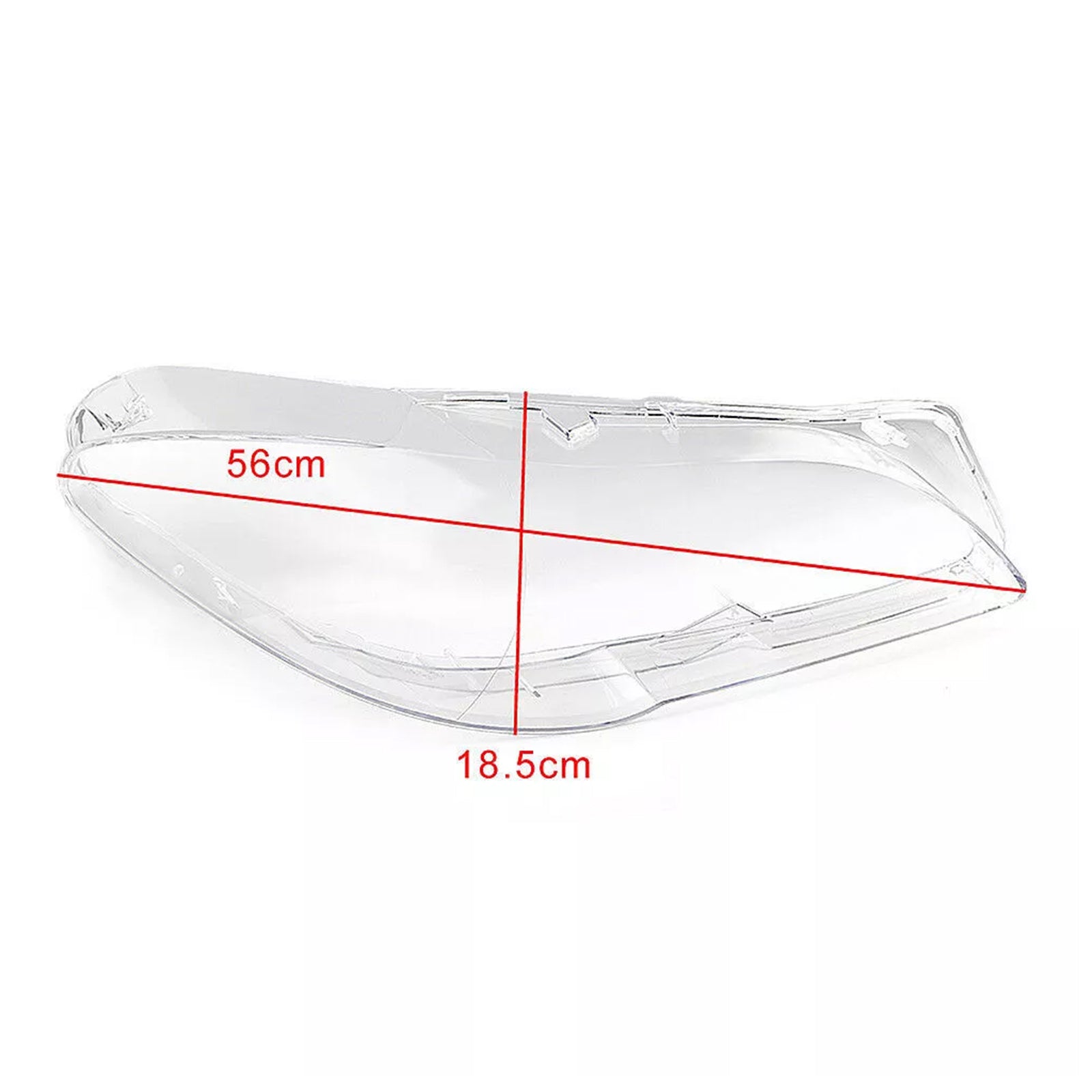 2010-2013 BMW 5 F10 F11 F18 2 peças tampa da lente do farol dianteiro abajur L&R 63117271912 63117271911