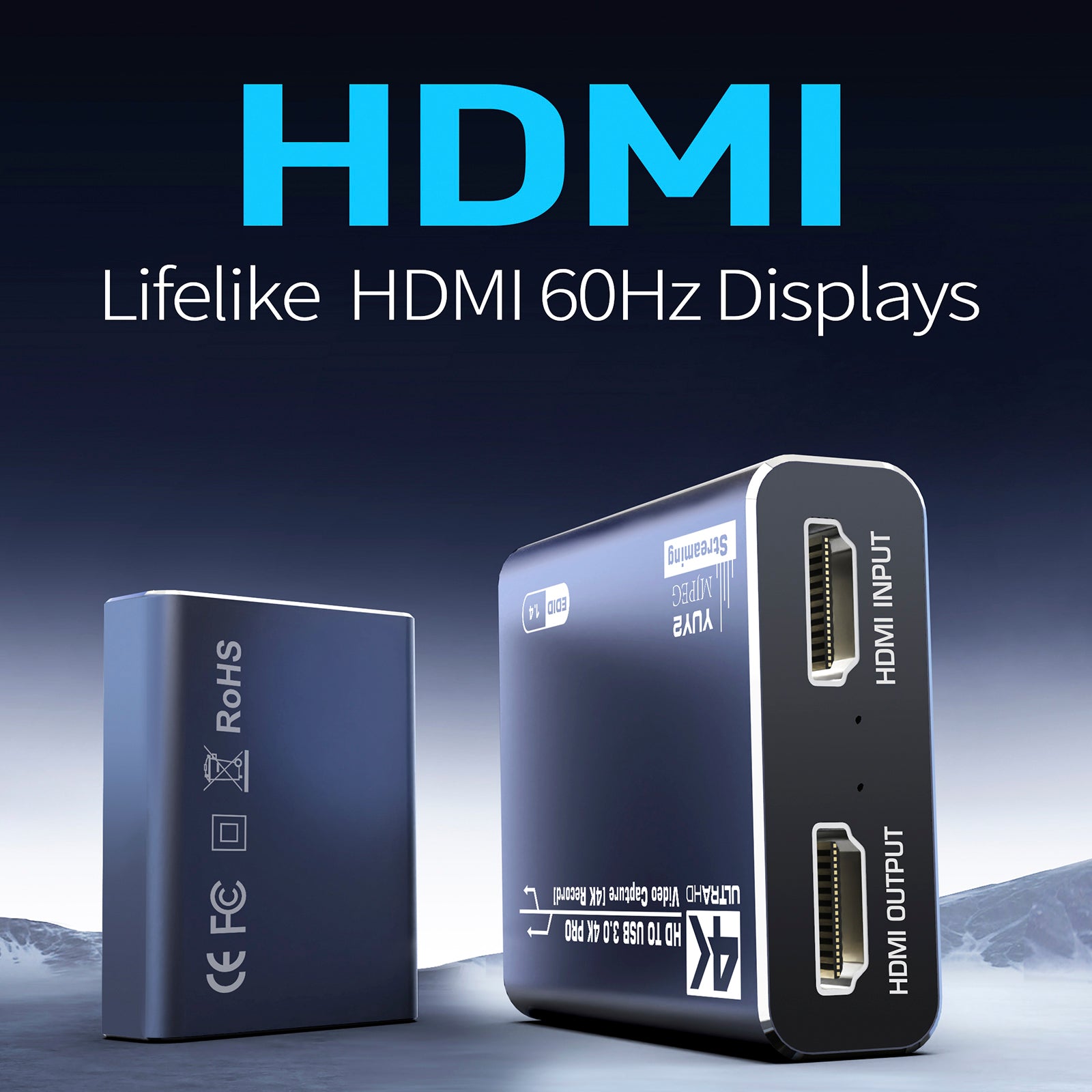 Tarjeta de adquisición HDMI Vídeo 4K Decodificador en vivo Grabación Adquisición de audio