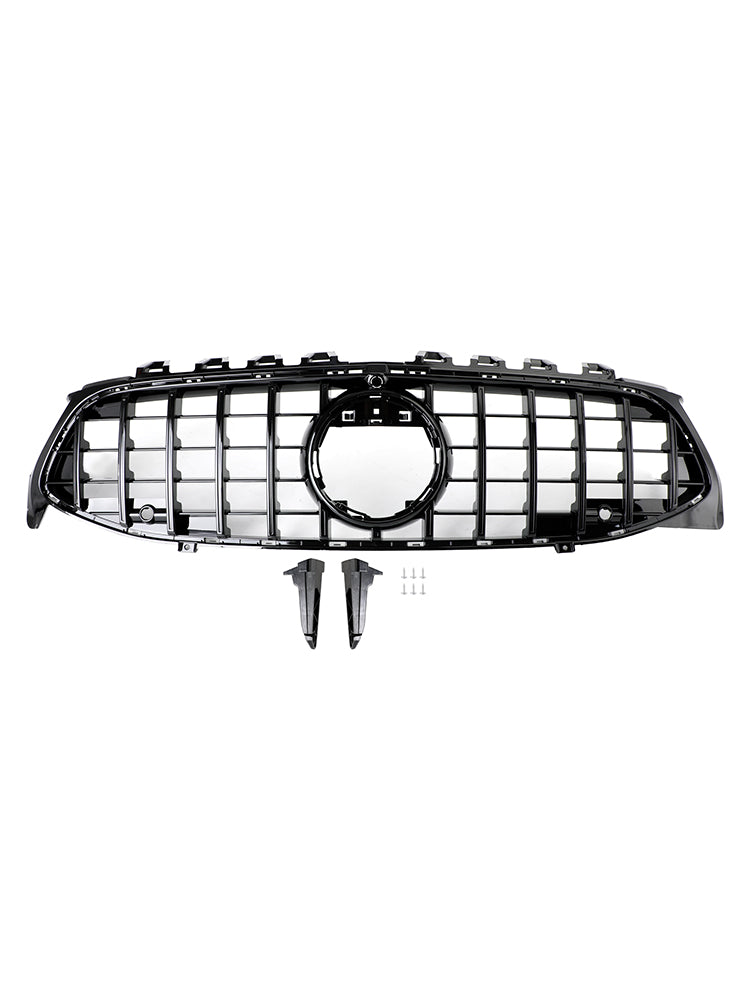 Svart frontstøtfangergitter Grill Passer til Mercedes CLA Class W118 C118 2020-2023 GTR