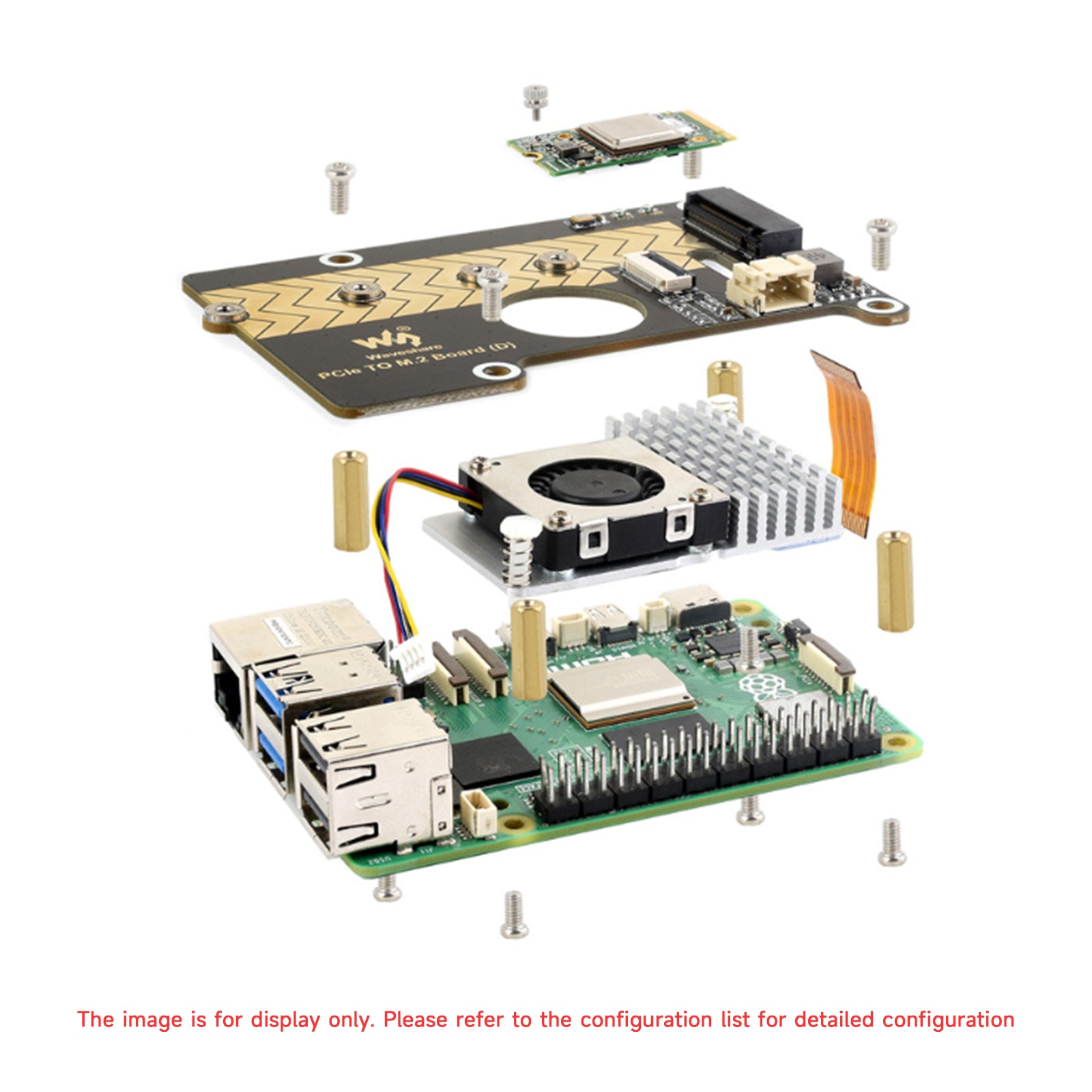 Carte d'extension de transmission Raspberry Pi 5 PCIE vers M.2, Rotor d'interface 8Gbps